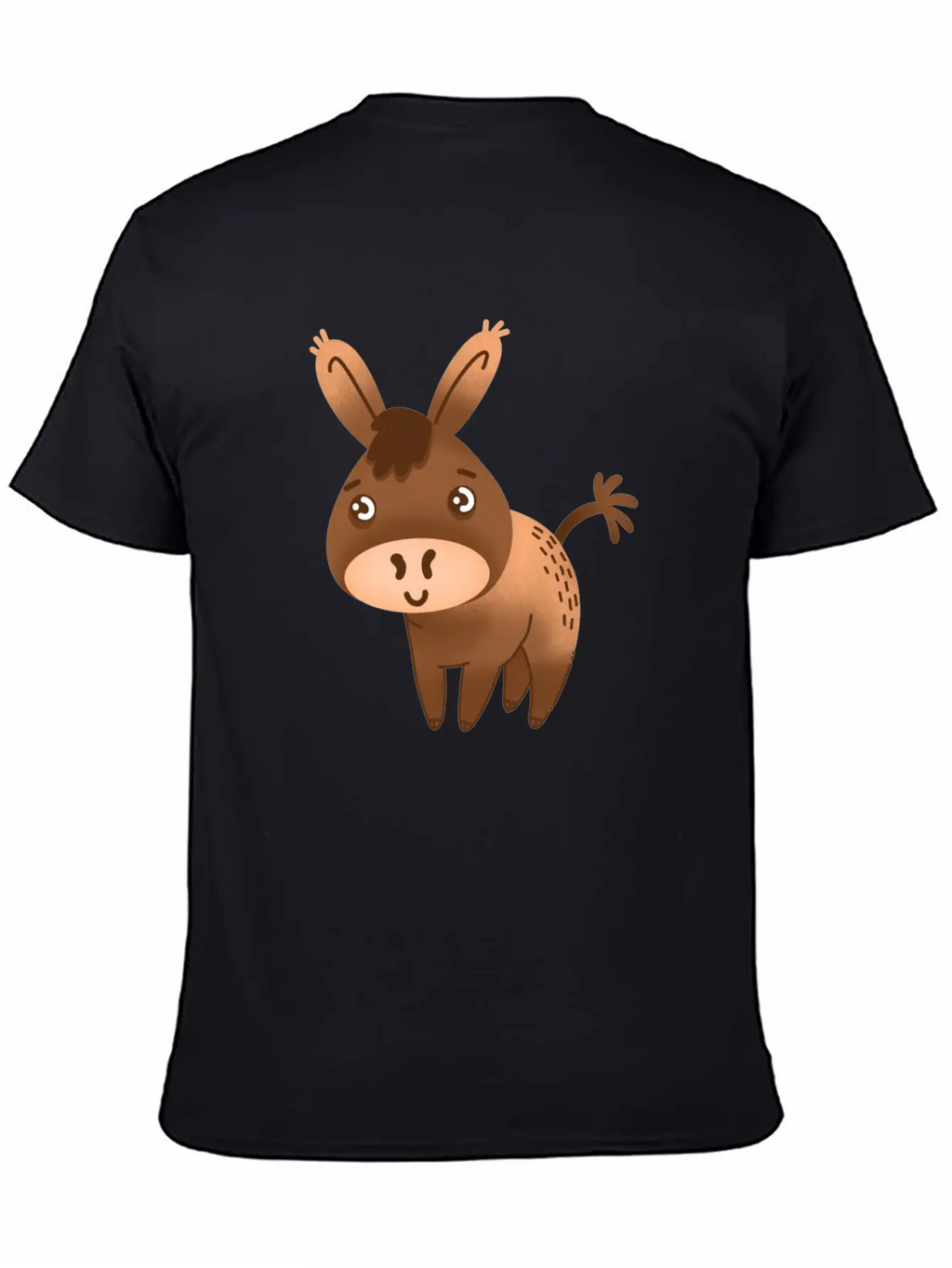 Cute Little Hand Drawn Donkey With A Cute Face Breathable Graphic T-Shirt – Perfect For Casual Days