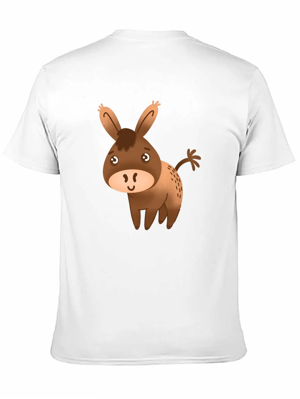 Cute Little Hand Drawn Donkey With A Cute Face Breathable Graphic T-Shirt – Perfect For Casual Days