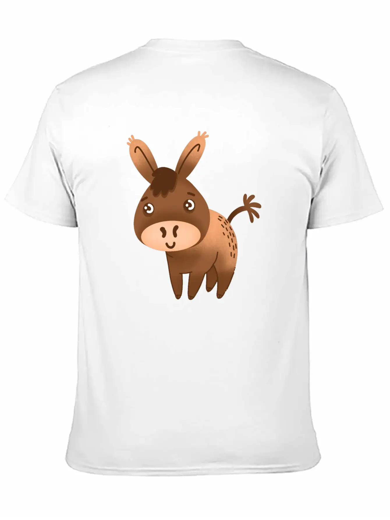 Cute Little Hand Drawn Donkey With A Cute Face Breathable Graphic T-Shirt – Perfect For Casual Days