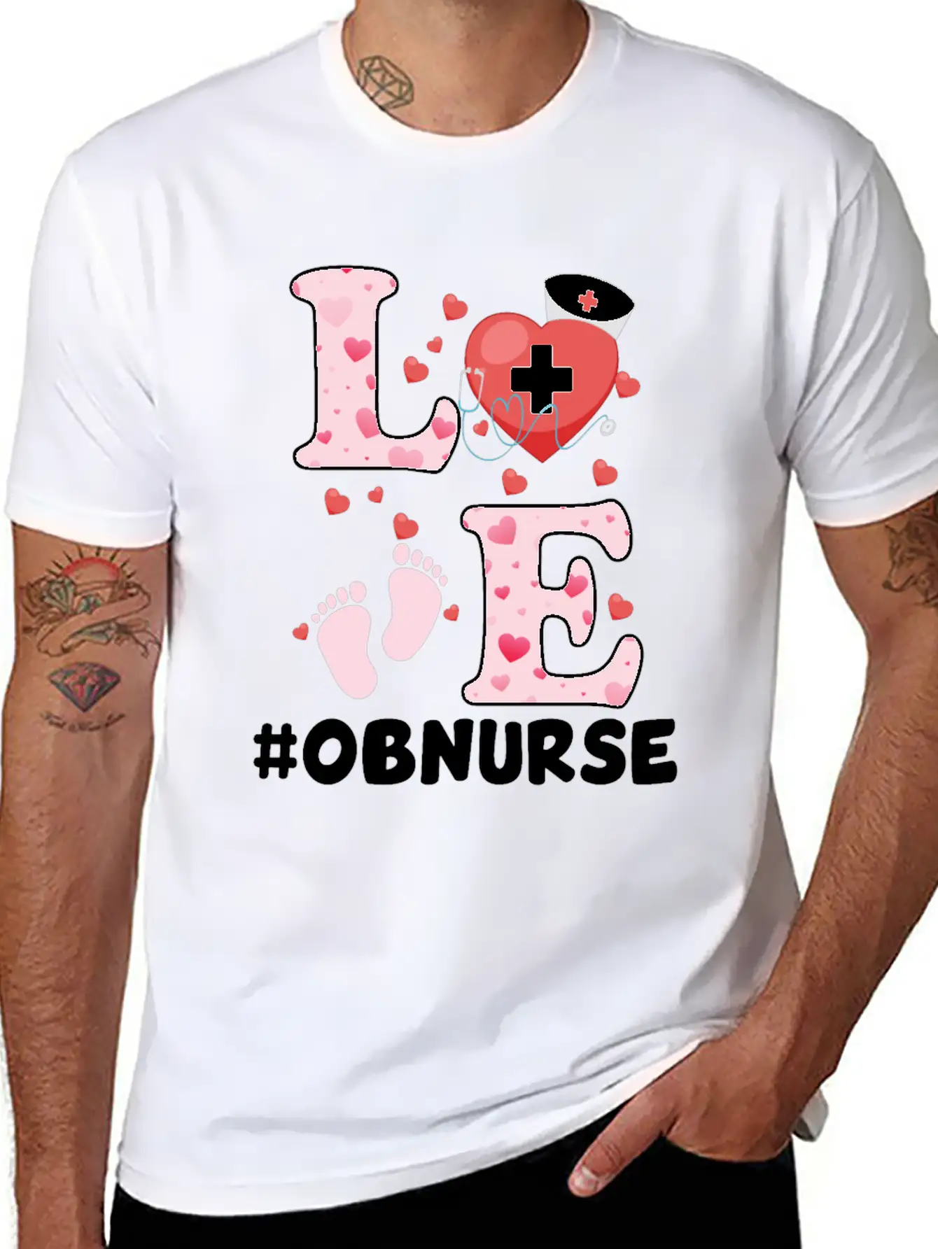 Cute OB Nurse Valentines Day Costume Essential Unisex Summer Tee – Soft Cotton Casual Fit