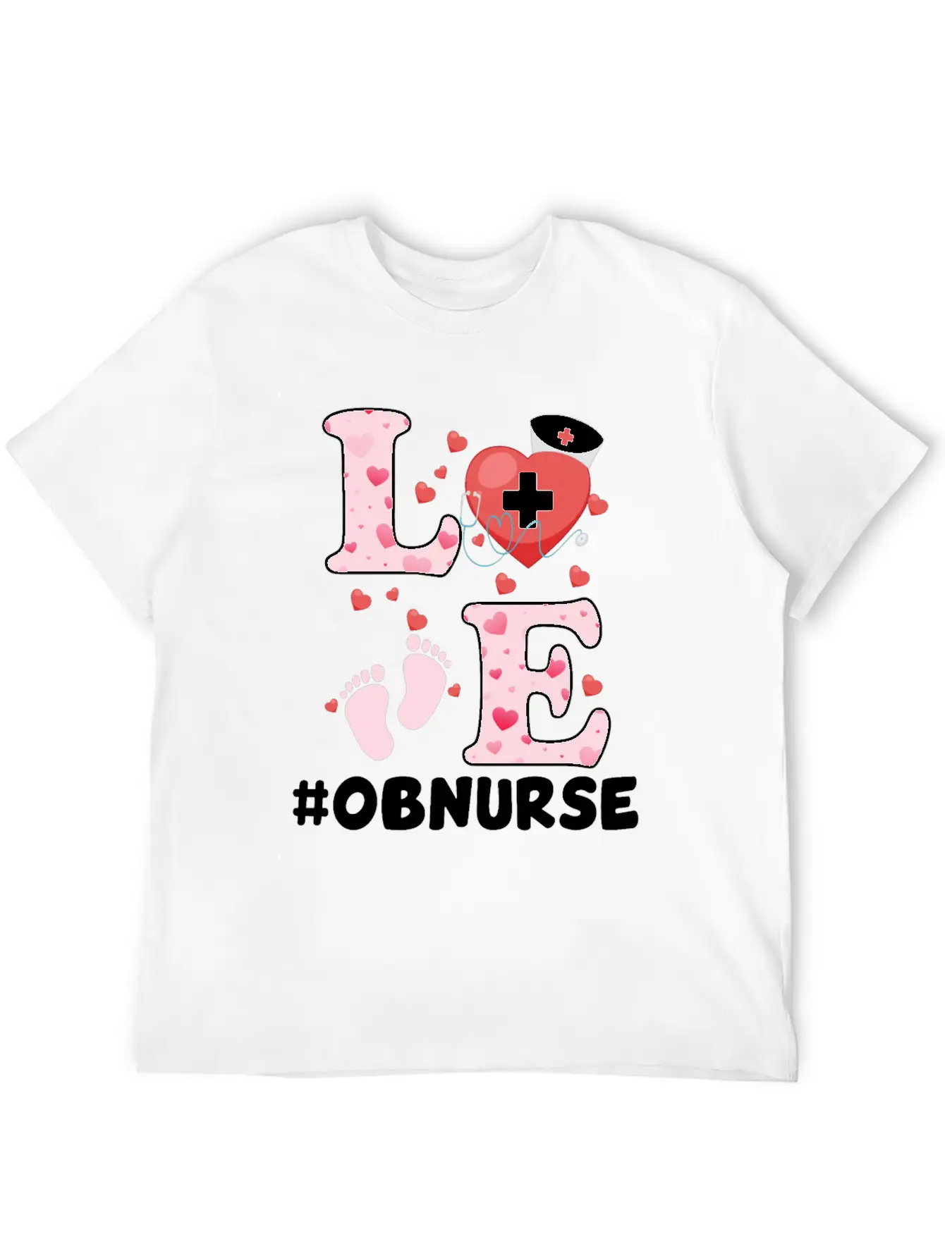 Cute OB Nurse Valentines Day Costume Essential Unisex Summer Tee – Soft Cotton Casual Fit