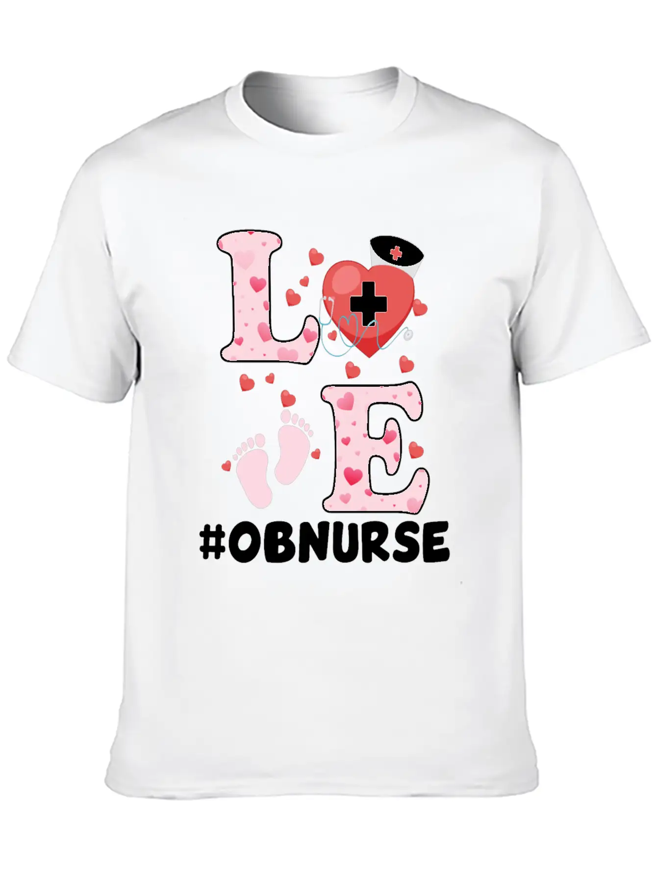 Cute OB Nurse Valentines Day Costume Essential Unisex Summer Tee – Soft Cotton Casual Fit
