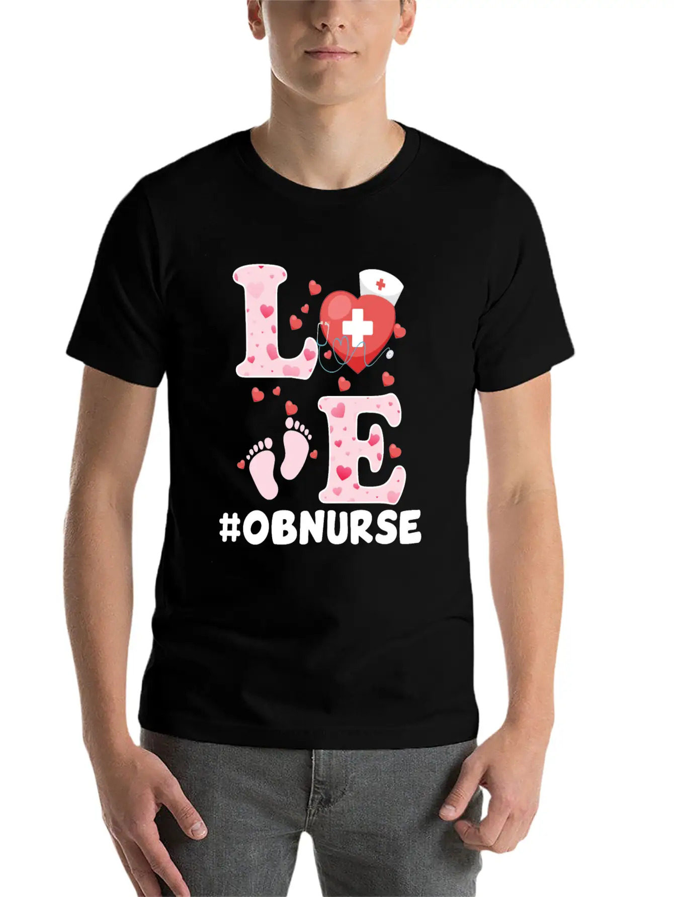 Cute OB Nurse Valentines Day Costume Essential Unisex Summer Tee – Soft Cotton Casual Fit