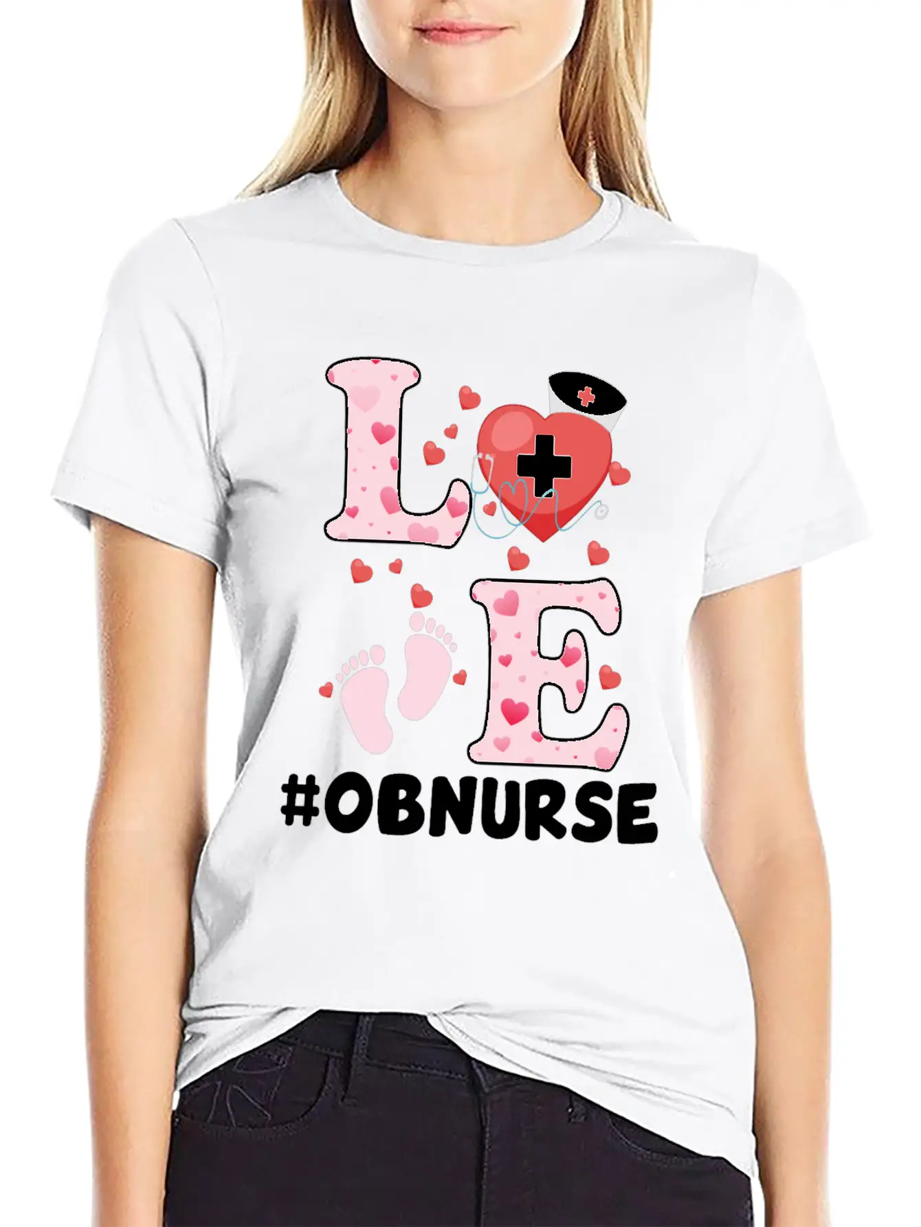 Cute OB Nurse Valentines Day Costume Essential Unisex Summer Tee – Soft Cotton Casual Fit