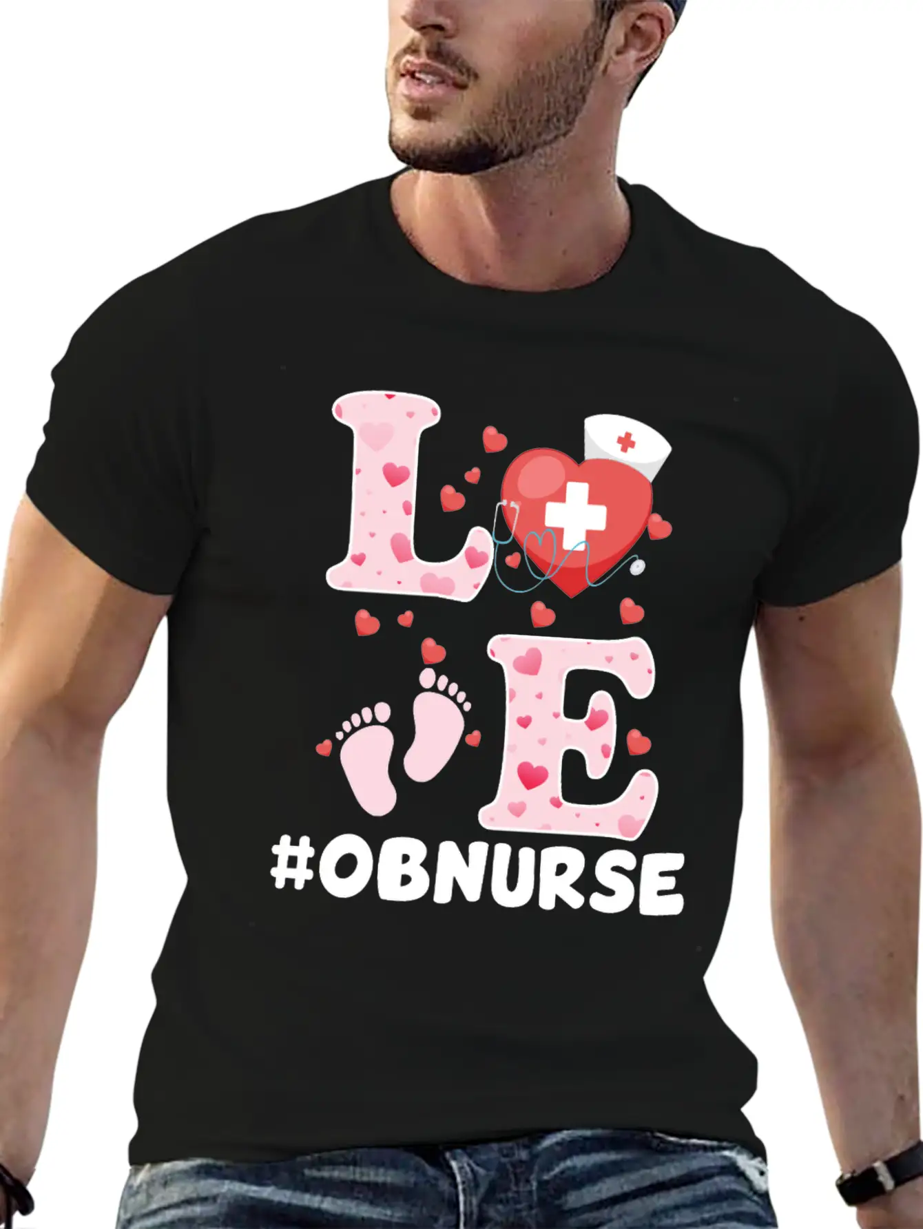 Cute OB Nurse Valentines Day Costume Essential Unisex Summer Tee – Soft Cotton Casual Fit