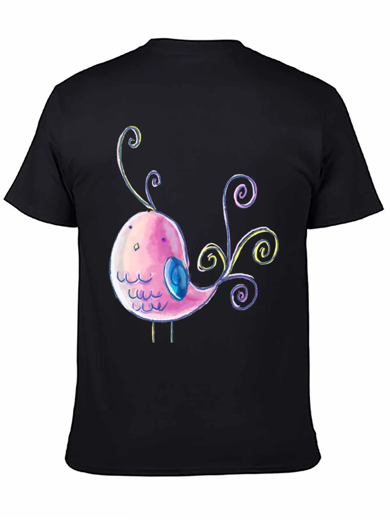 Cute Pastel Bird Unisex Casual T-Shirt – Clean Design For Daily Comfort