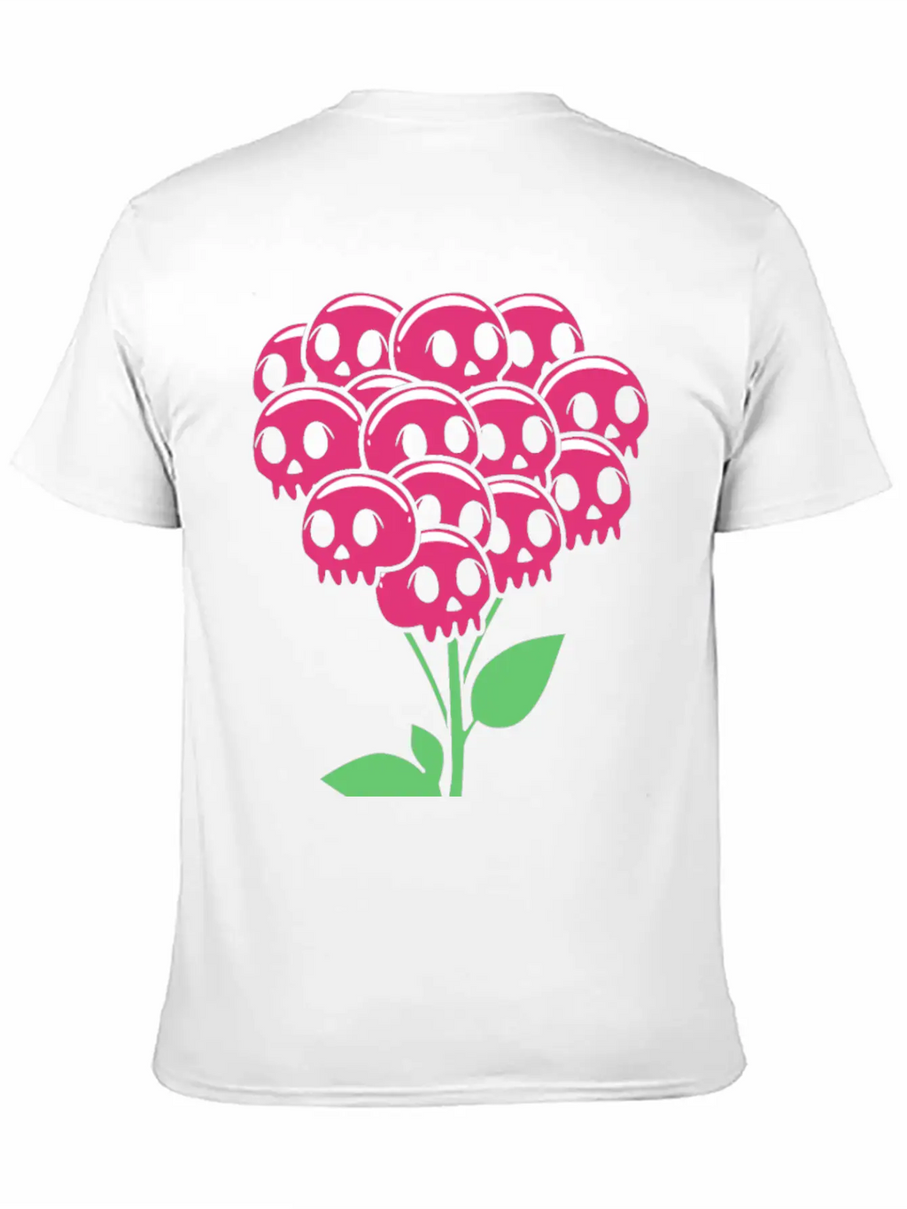 Cute Pastel Goth Halloween Skull Flower Stylish Everyday T-Shirt – Unisex Basic Cotton Tee