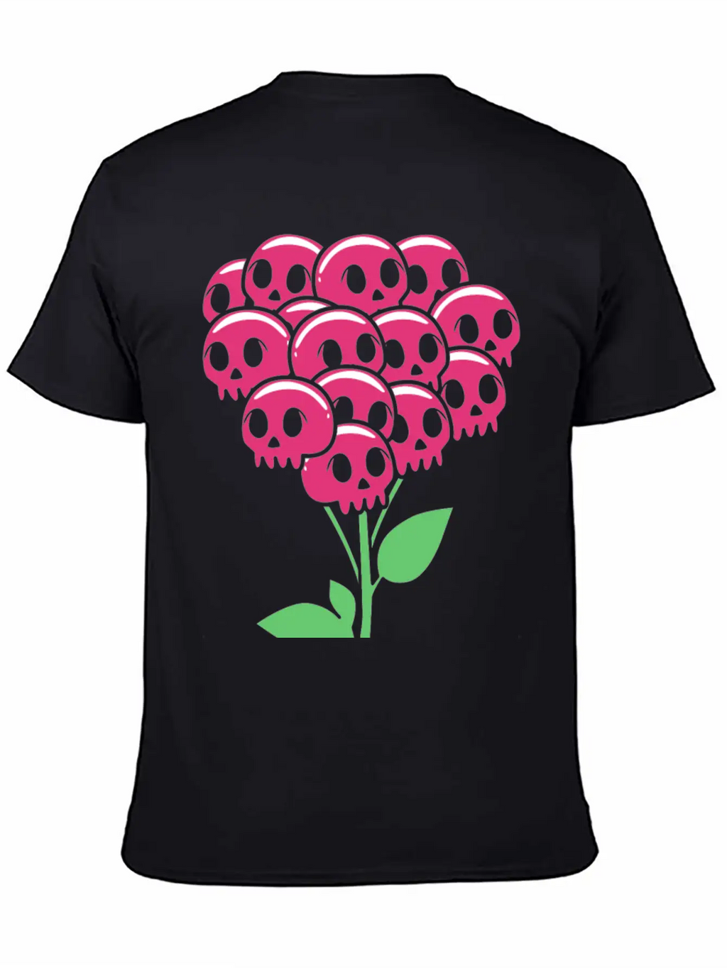Cute Pastel Goth Halloween Skull Flower Stylish Everyday T-Shirt – Unisex Basic Cotton Tee