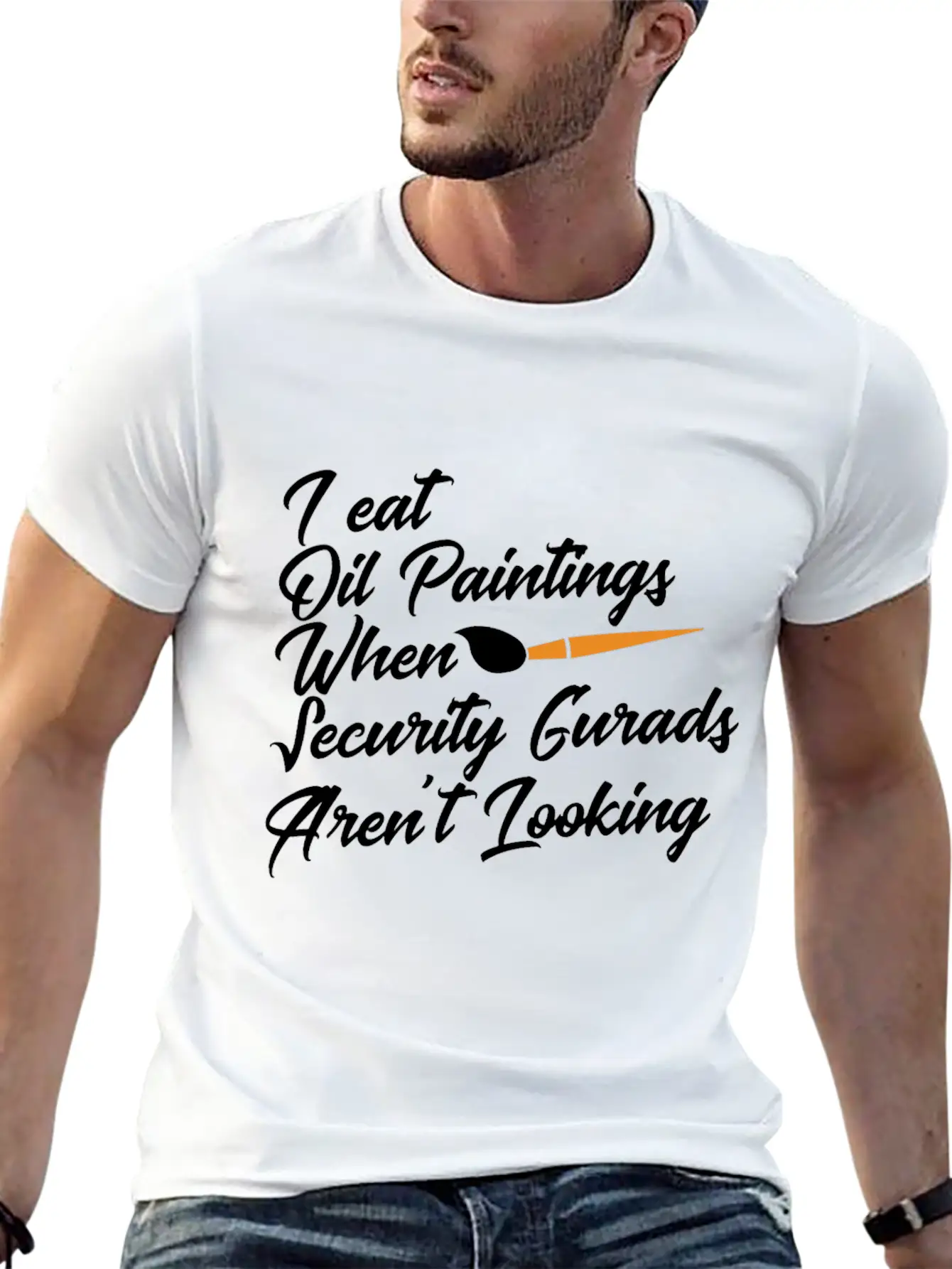 Cute Pigments Painter Sketch Watercolour Artwork Essential Cotton Tee For Daily Outfits – Unisex Style