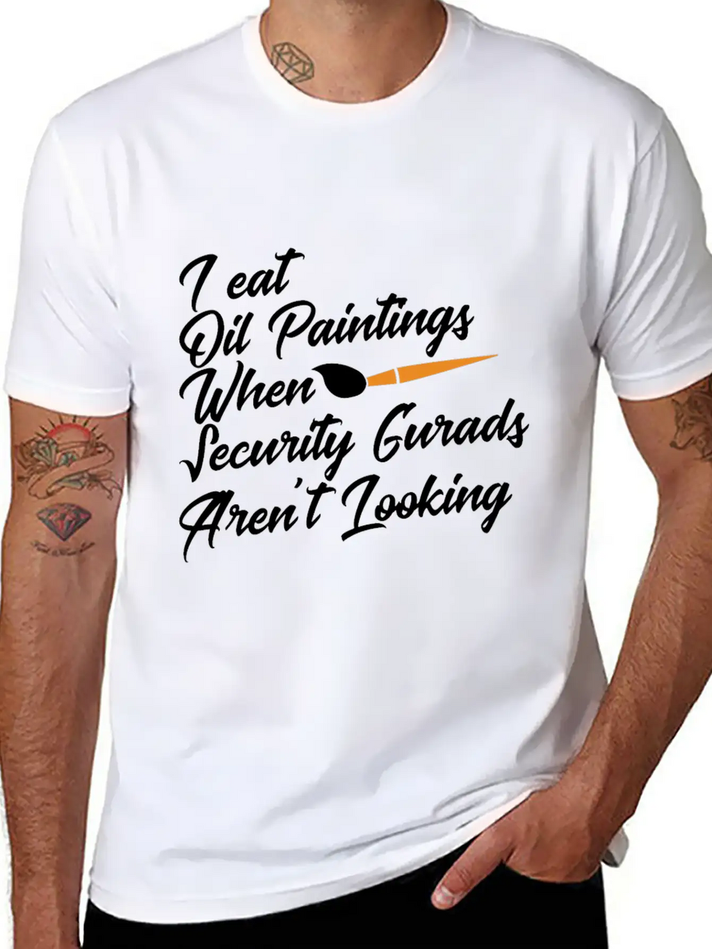 Cute Pigments Painter Sketch Watercolour Artwork Essential Cotton Tee For Daily Outfits – Unisex Style