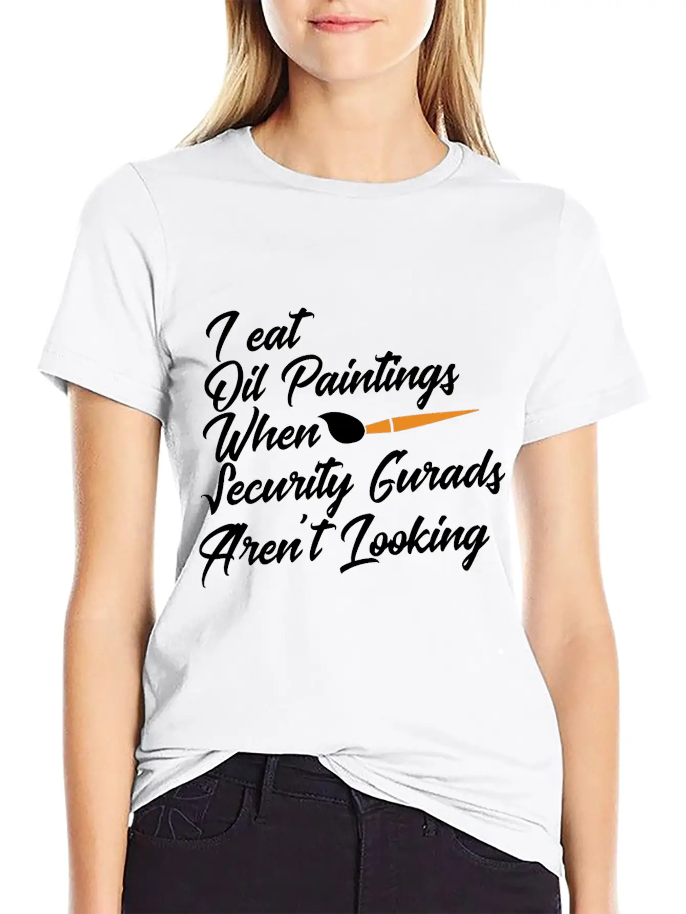 Cute Pigments Painter Sketch Watercolour Artwork Essential Cotton Tee For Daily Outfits – Unisex Style
