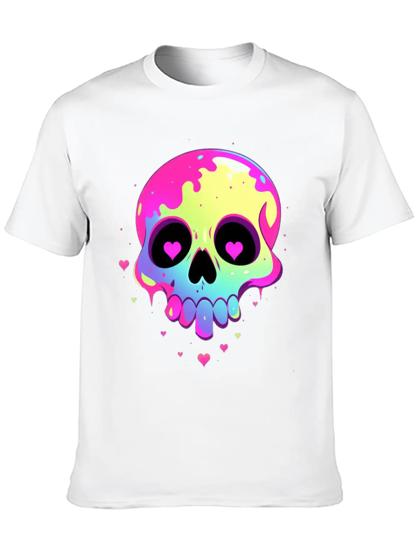 Cute Punk Skull / Kawaii Punk Skull Classic Cotton Tee – Unisex Comfort For Any Season
