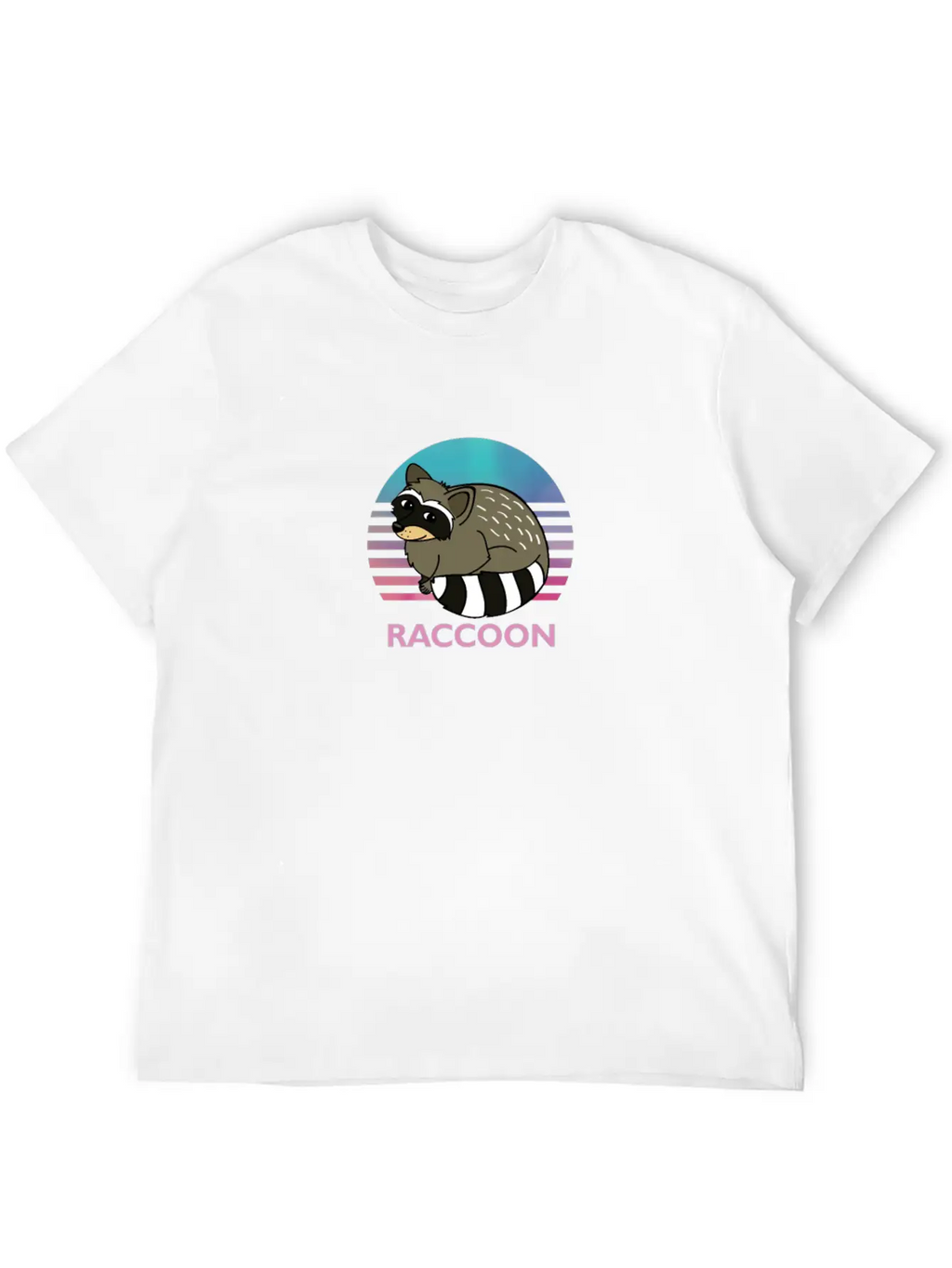 Cute Raccoon Animal Art Animals Graphic Wildlife Breathable Soft Cotton T-Shirt – Timeless Casual Look