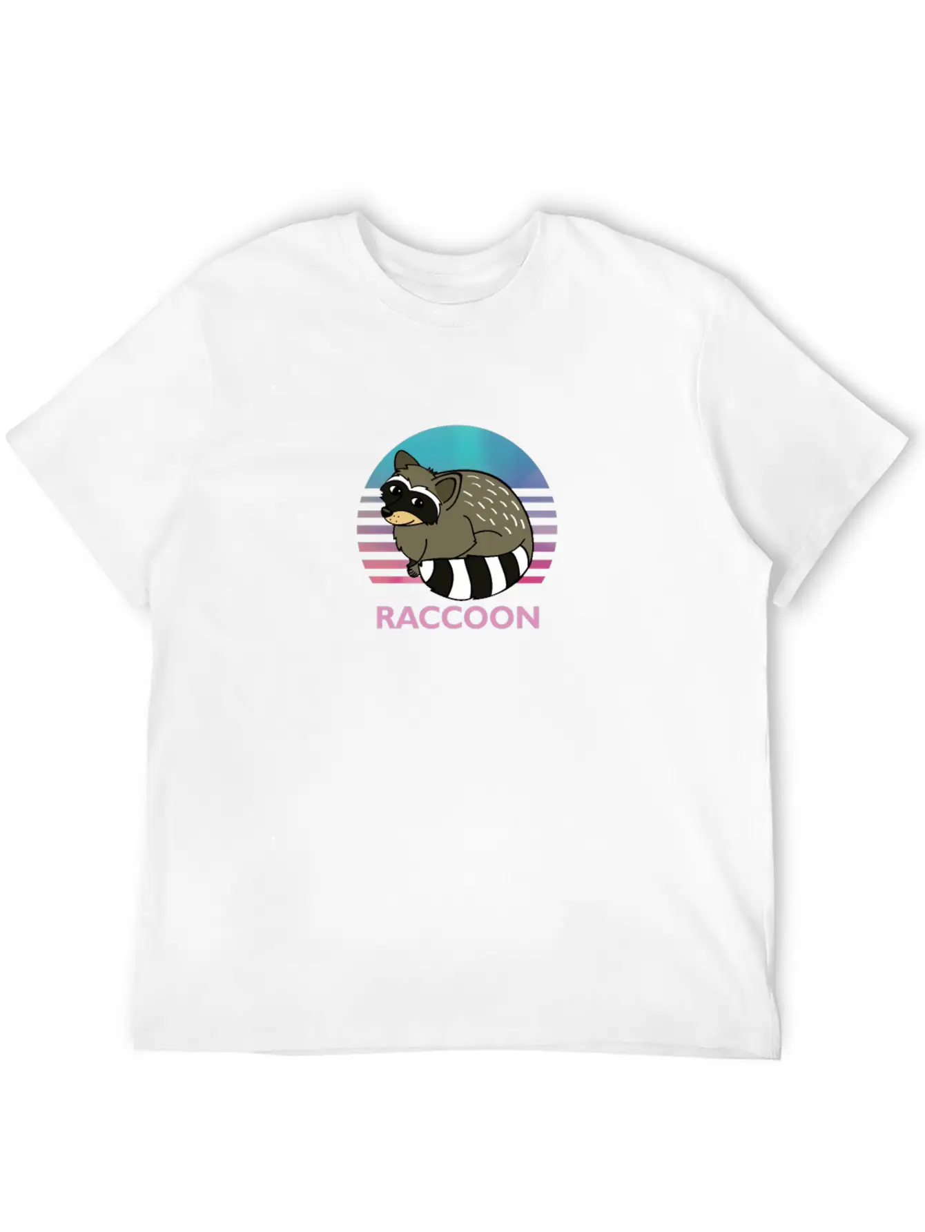 Cute Raccoon Animal Art Animals Graphic Wildlife Breathable Soft Cotton T-Shirt – Timeless Casual Look