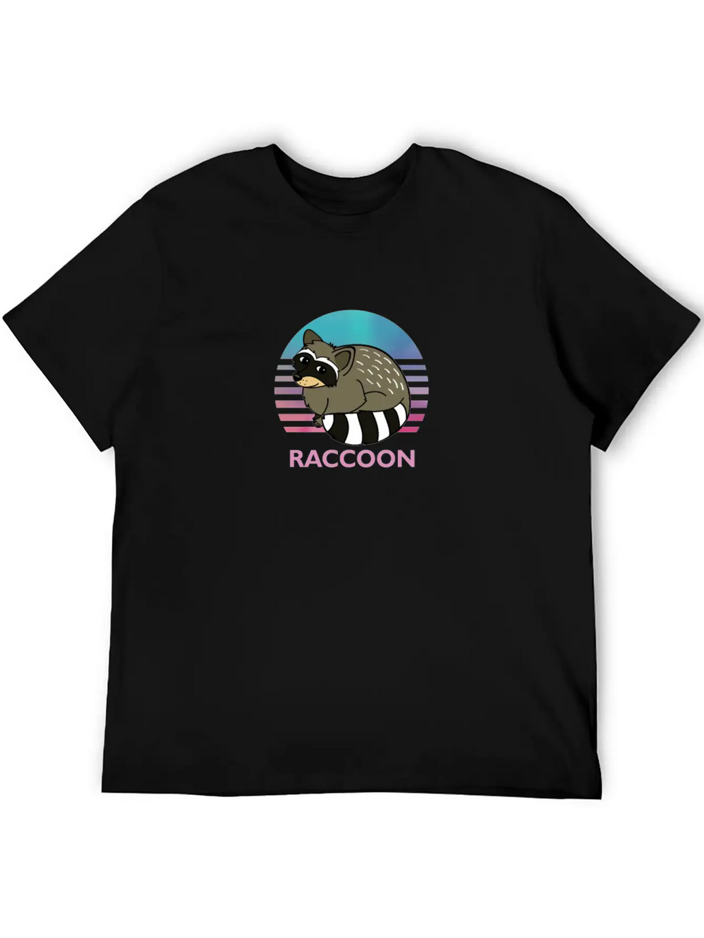Cute Raccoon Animal Art Animals Graphic Wildlife Breathable Soft Cotton T-Shirt – Timeless Casual Look