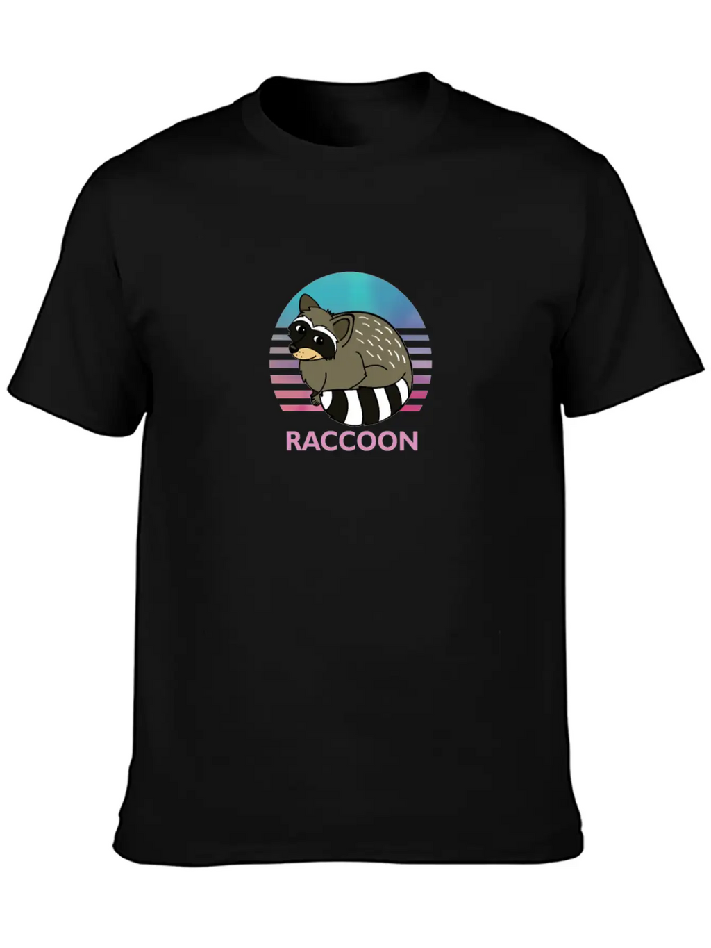 Cute Raccoon Animal Art Animals Graphic Wildlife Breathable Soft Cotton T-Shirt – Timeless Casual Look