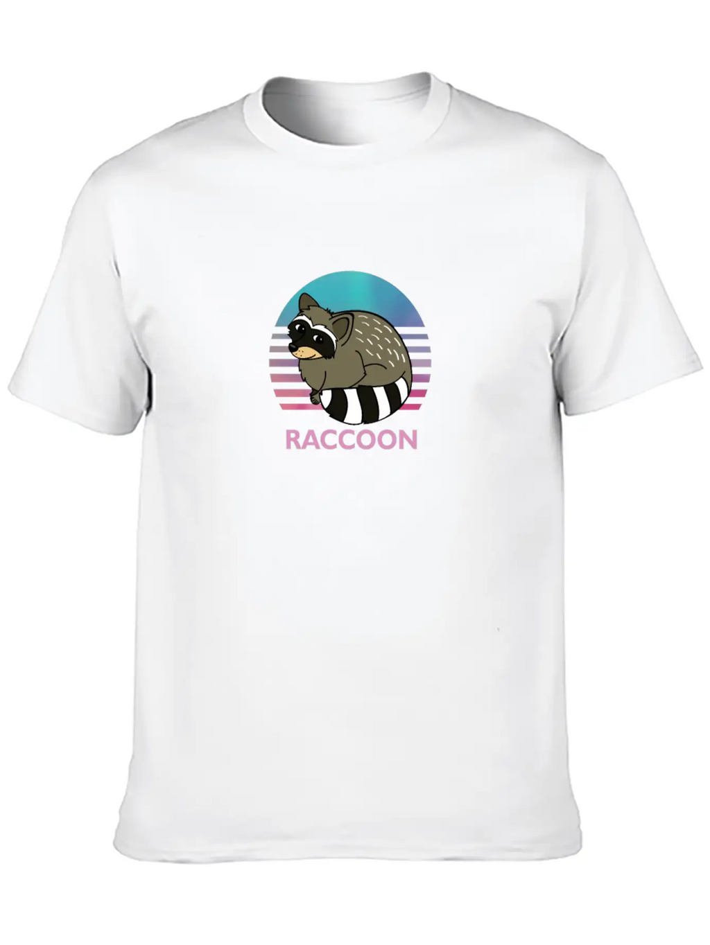 Cute Raccoon Animal Art Animals Graphic Wildlife Breathable Soft Cotton T-Shirt – Timeless Casual Look