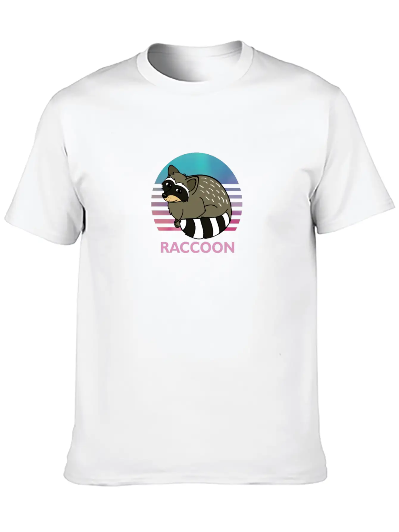 Cute Raccoon Animal Art Animals Graphic Wildlife Breathable Soft Cotton T-Shirt – Timeless Casual Look