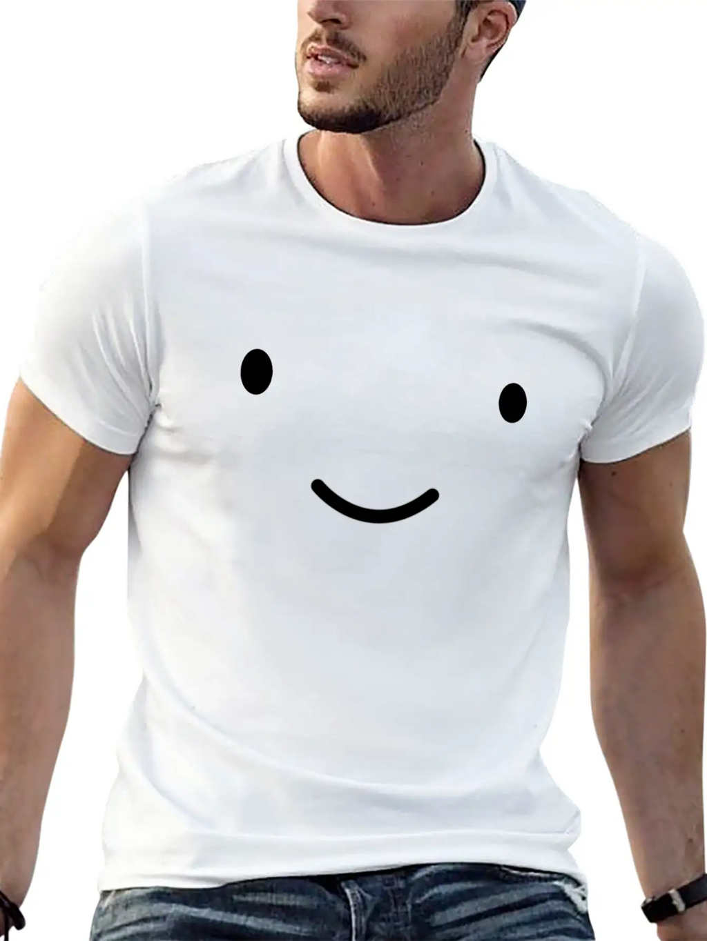 Cute Smile Stylish Everyday T-Shirt – Unisex Basic Cotton Tee