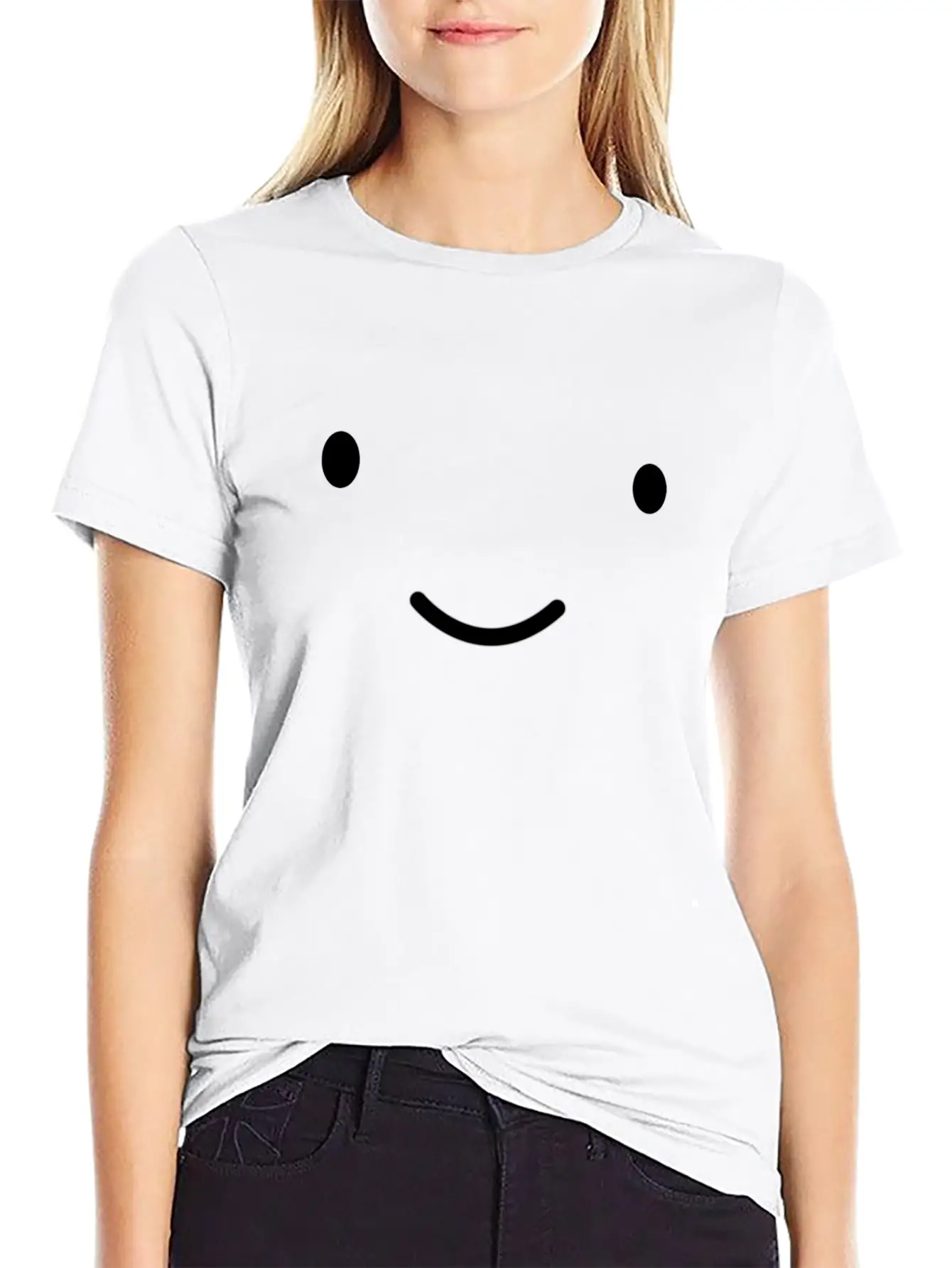 Cute Smile Stylish Everyday T-Shirt – Unisex Basic Cotton Tee