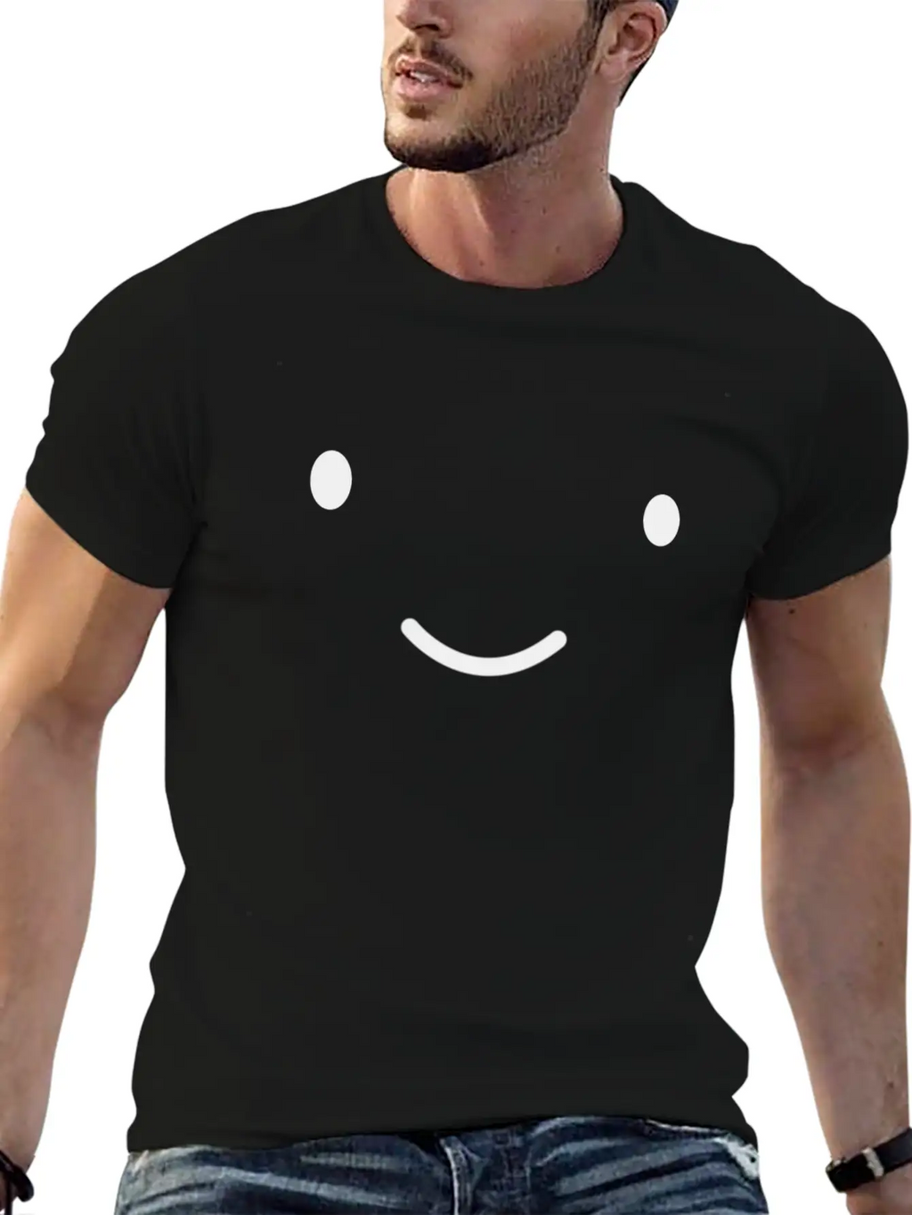 Cute Smile Stylish Everyday T-Shirt – Unisex Basic Cotton Tee