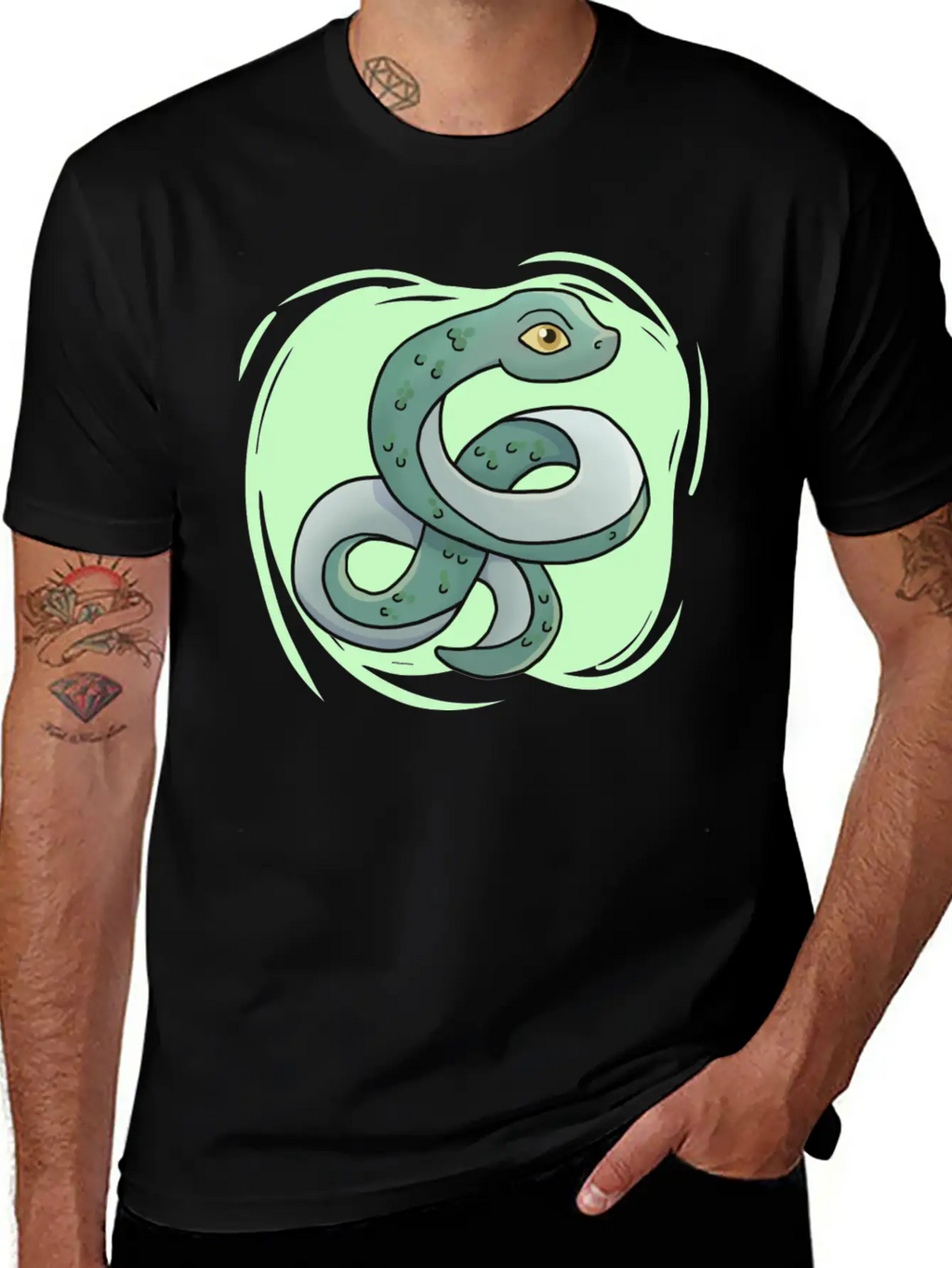 Cute Snake Boys Snake Breathable Soft Cotton T-Shirt – Timeless Casual Look