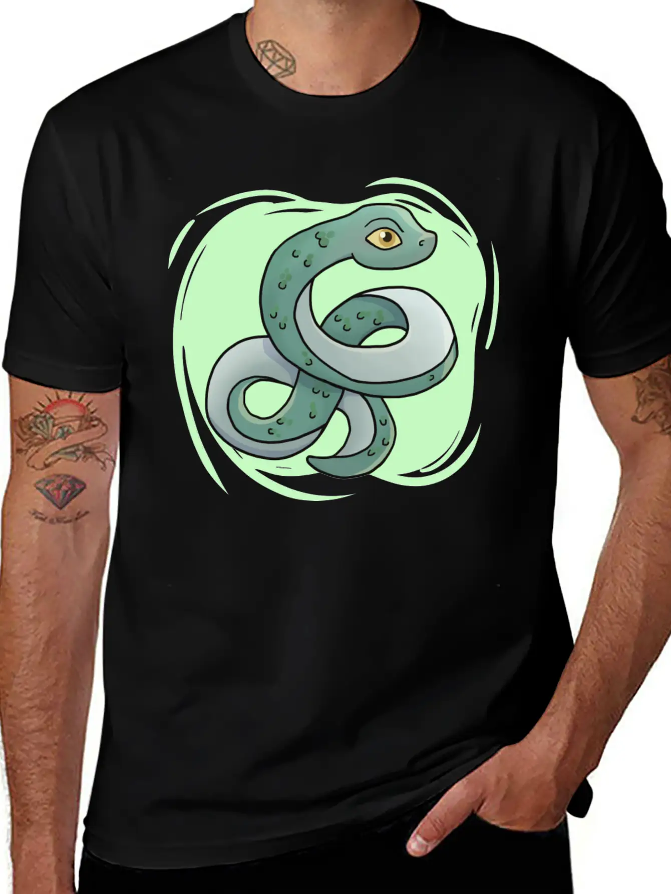 Cute Snake Boys Snake Breathable Soft Cotton T-Shirt – Timeless Casual Look