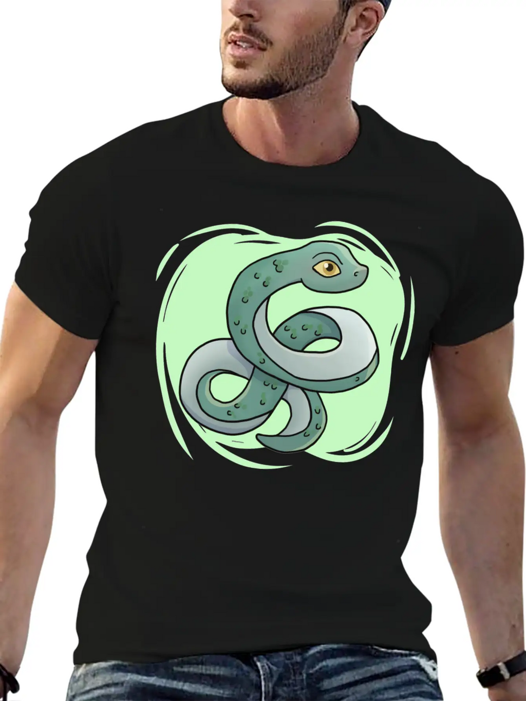 Cute Snake Boys Snake Breathable Soft Cotton T-Shirt – Timeless Casual Look