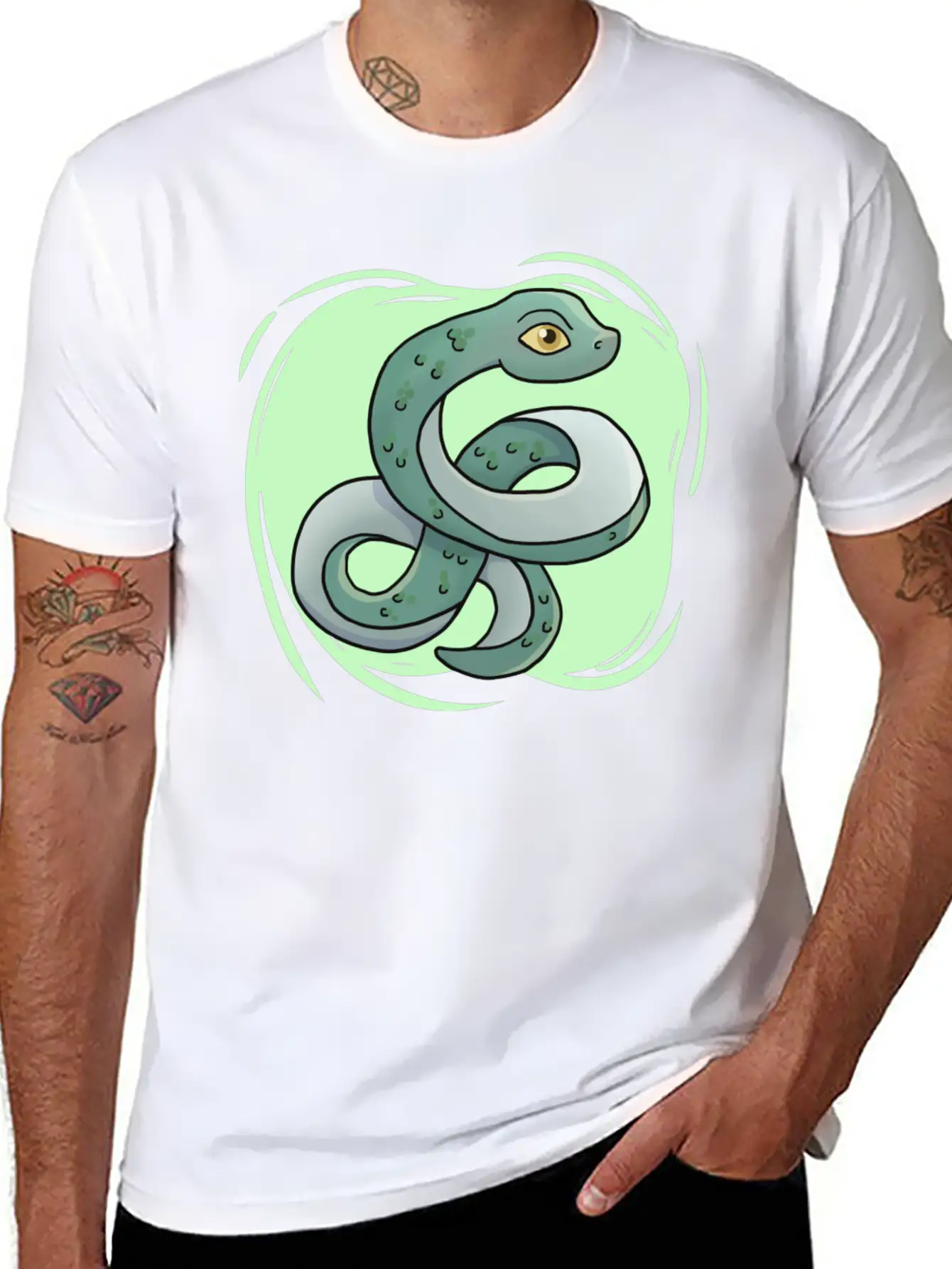 Cute Snake Boys Snake Breathable Soft Cotton T-Shirt – Timeless Casual Look