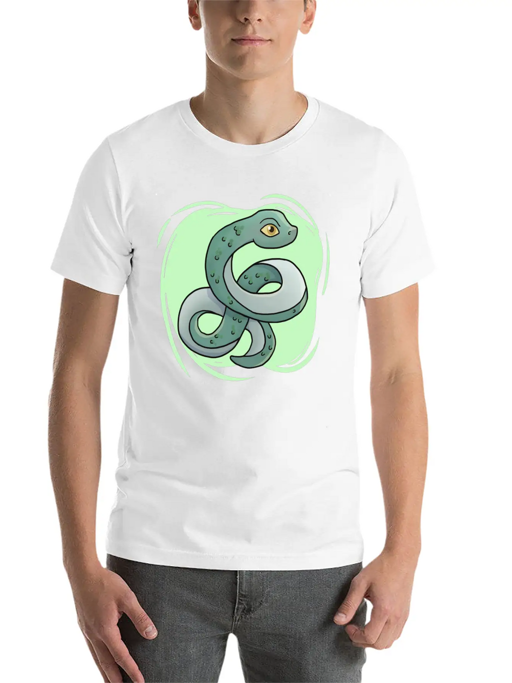 Cute Snake Boys Snake Breathable Soft Cotton T-Shirt – Timeless Casual Look