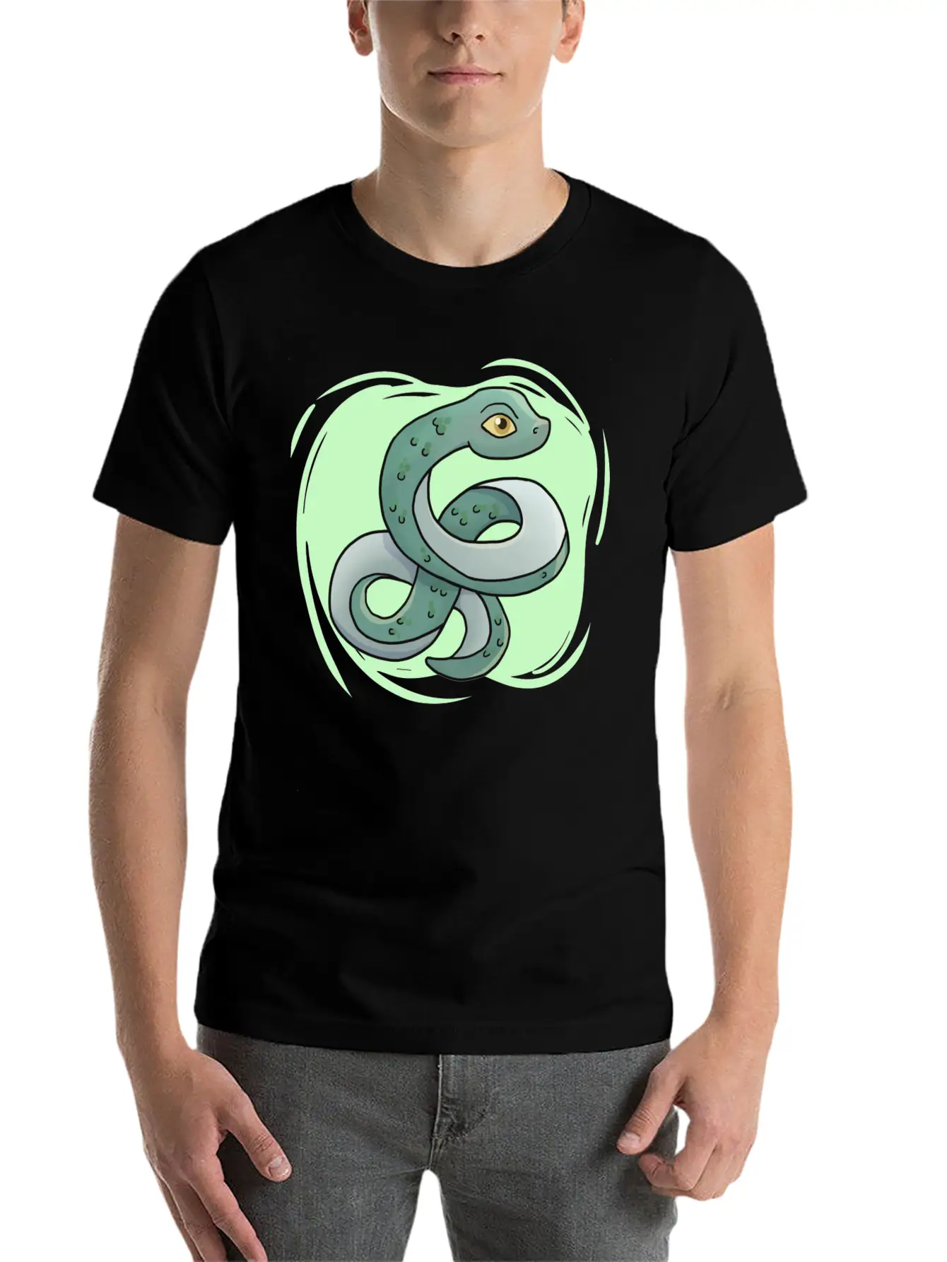 Cute Snake Boys Snake Breathable Soft Cotton T-Shirt – Timeless Casual Look