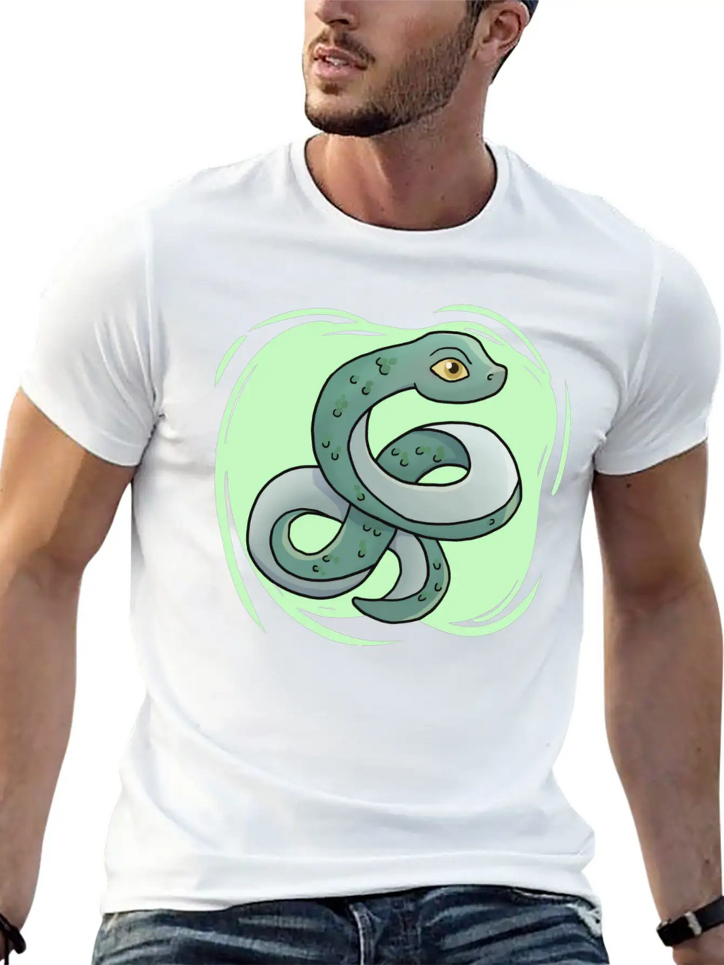 Cute Snake Boys Snake Breathable Soft Cotton T-Shirt – Timeless Casual Look