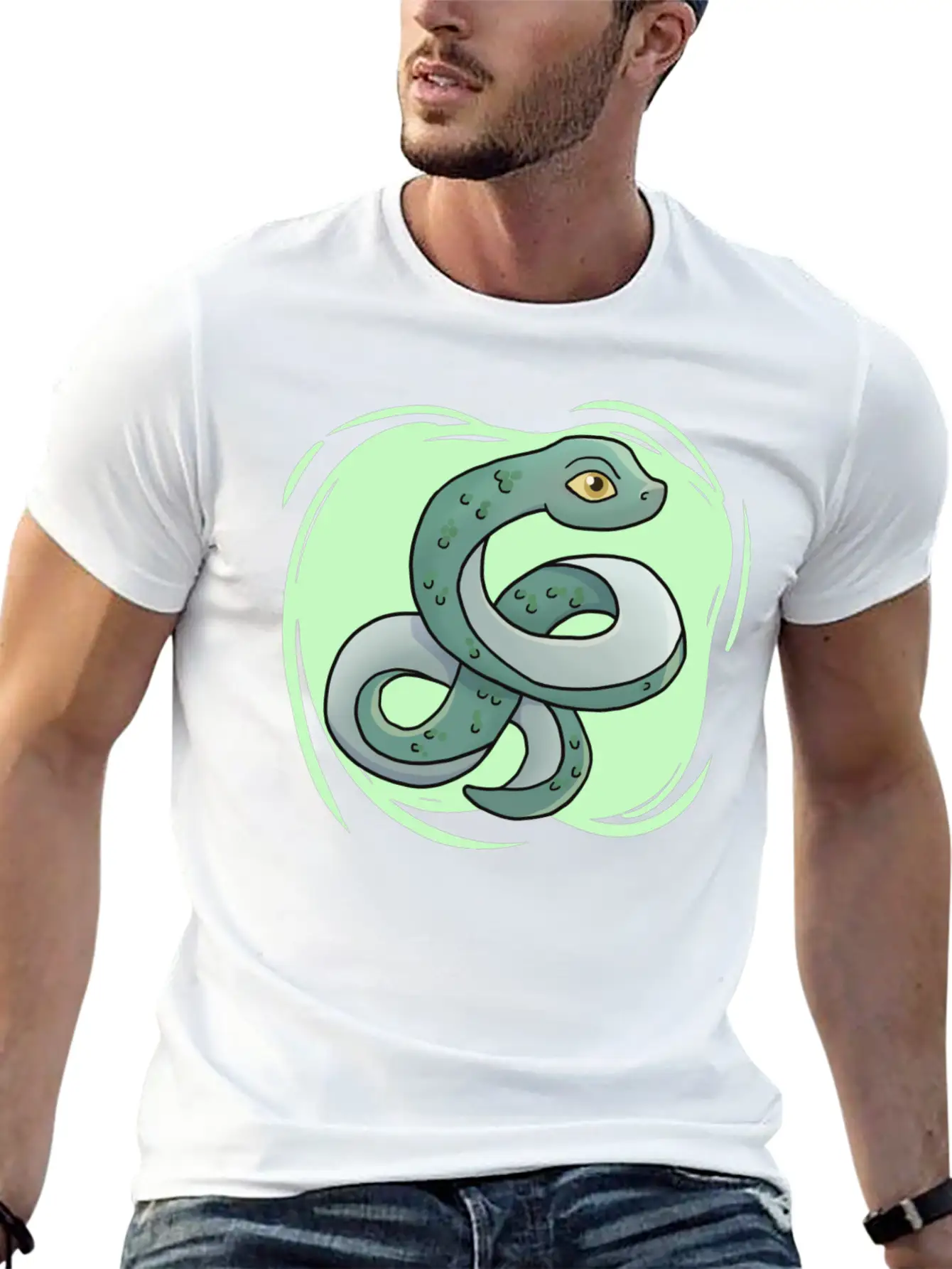 Cute Snake Boys Snake Breathable Soft Cotton T-Shirt – Timeless Casual Look