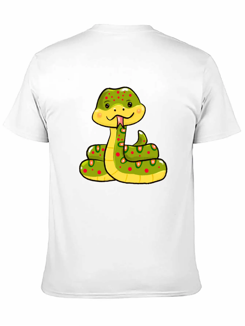Cute Snake Relaxed Everyday Tee – Lightweight And Durable Cotton
