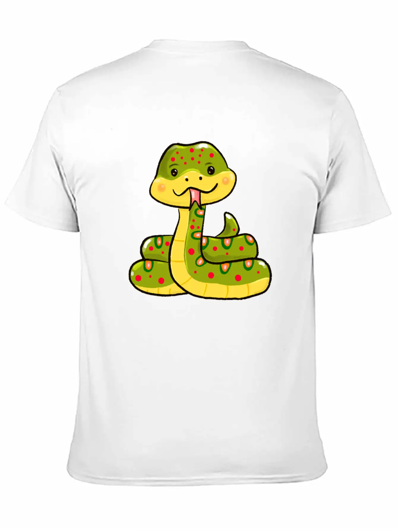 Cute Snake Relaxed Everyday Tee – Lightweight And Durable Cotton