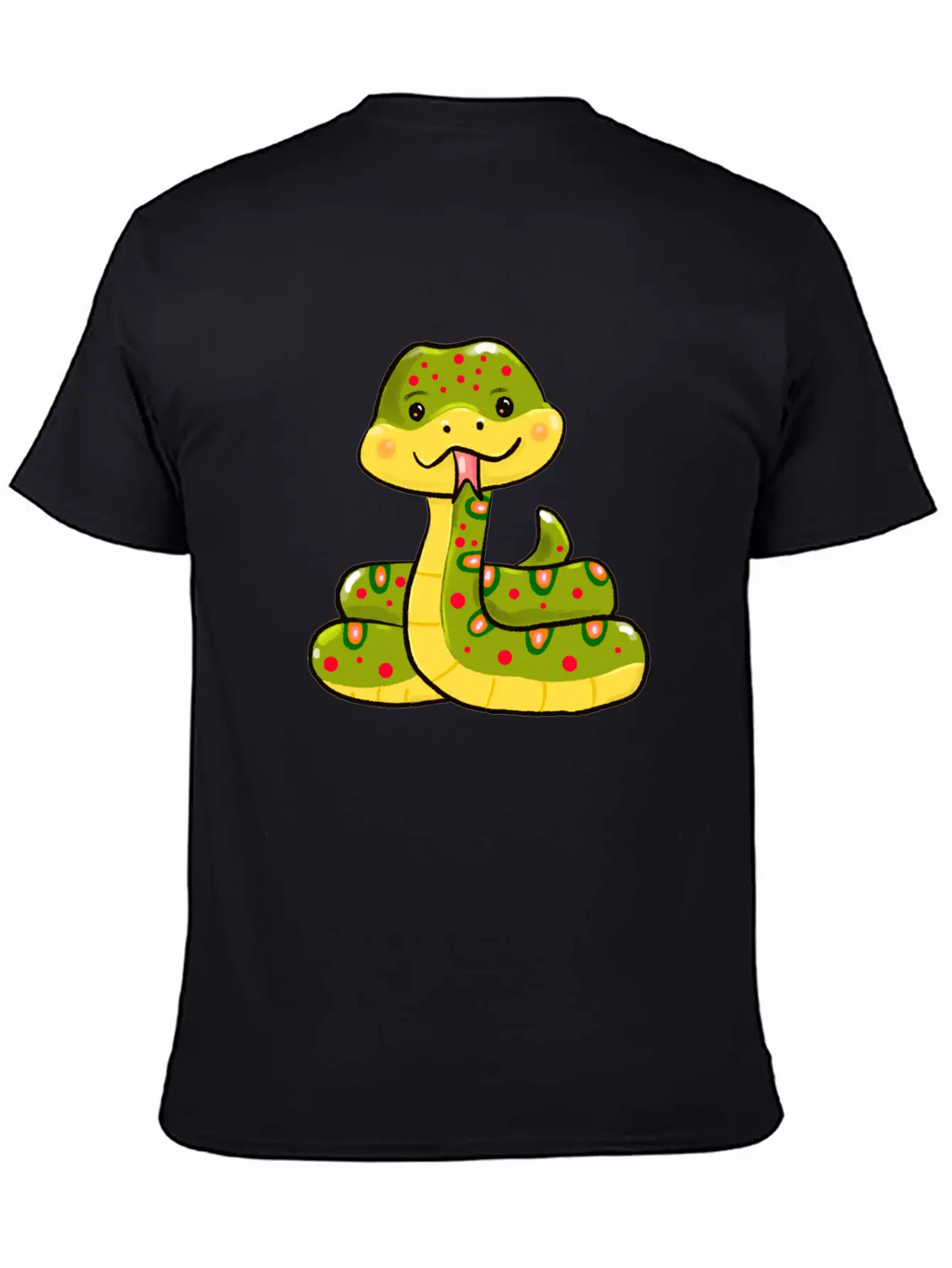 Cute Snake Relaxed Everyday Tee – Lightweight And Durable Cotton