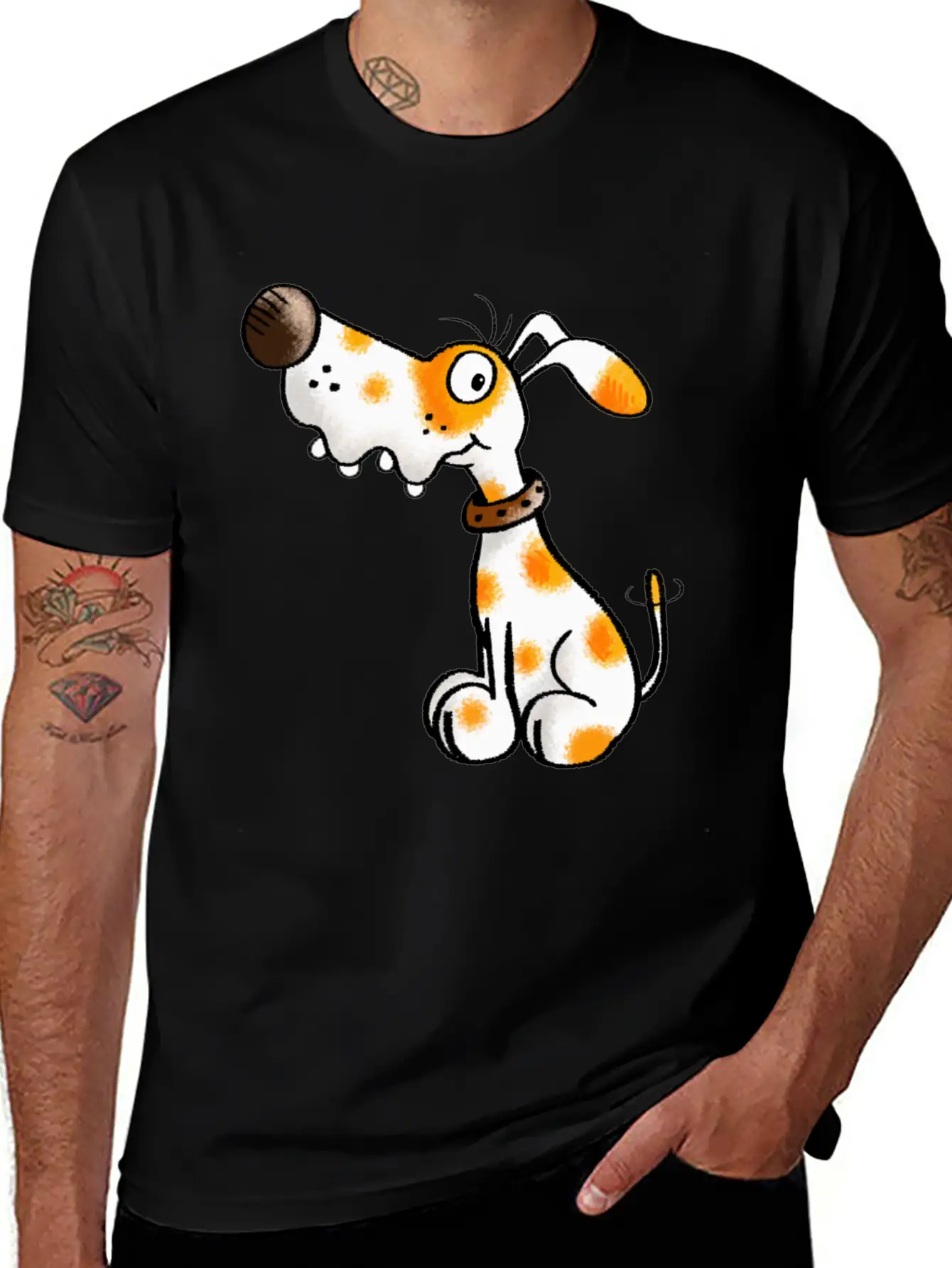 Cute Spotted Dog - Dogs - Cartoon - Funny - Gift Classic Cotton Tee – Unisex Comfort For Any Season