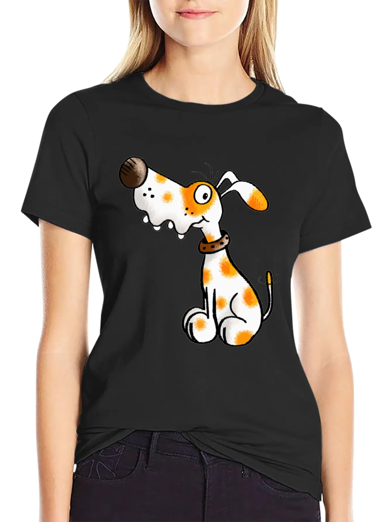 Cute Spotted Dog - Dogs - Cartoon - Funny - Gift Classic Cotton Tee – Unisex Comfort For Any Season
