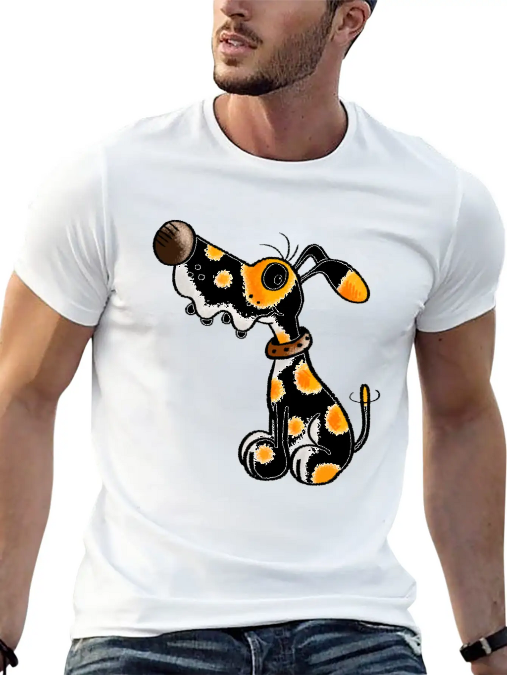 Cute Spotted Dog - Dogs - Cartoon - Funny - Gift Classic Cotton Tee – Unisex Comfort For Any Season