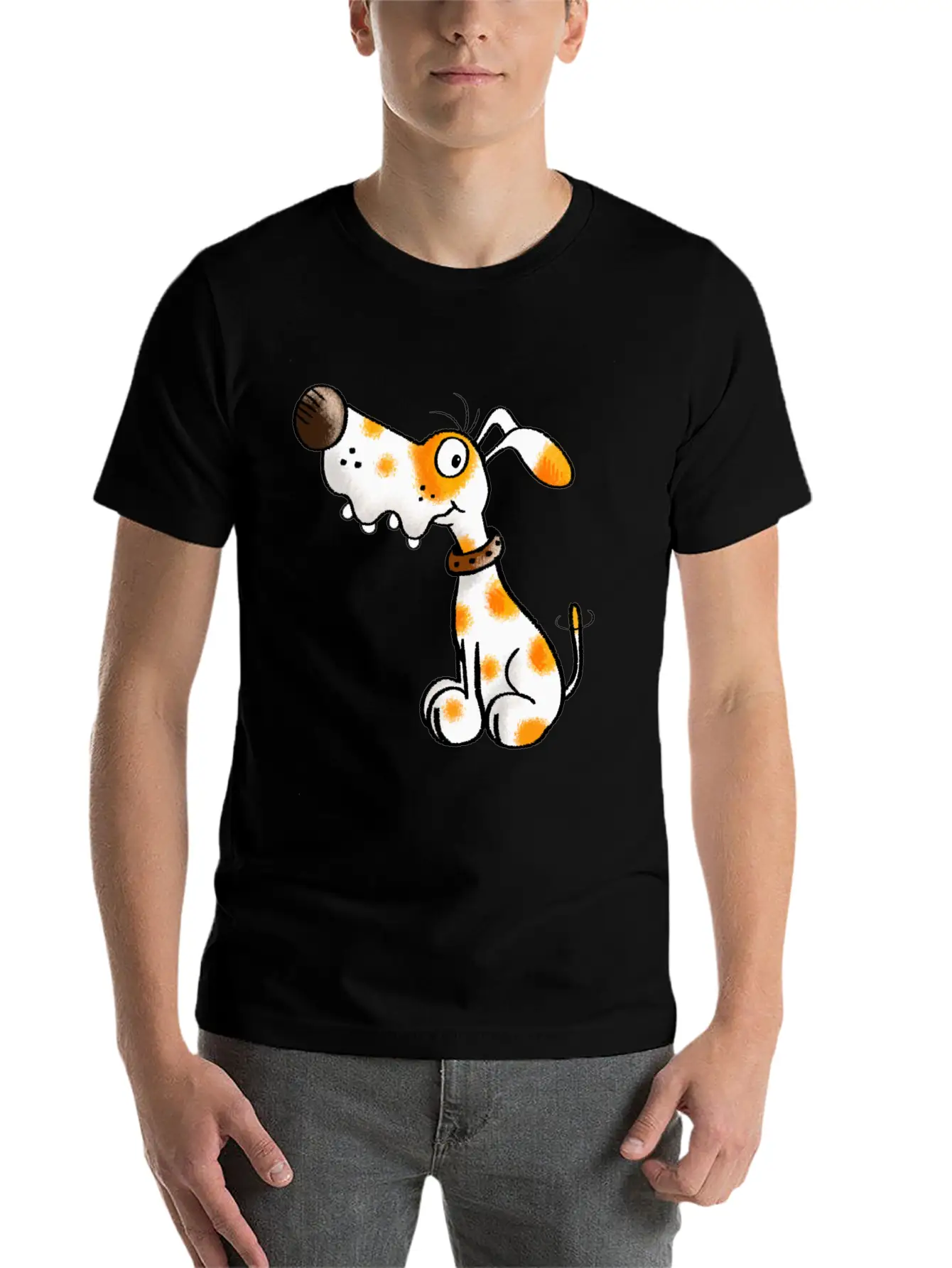 Cute Spotted Dog - Dogs - Cartoon - Funny - Gift Classic Cotton Tee – Unisex Comfort For Any Season