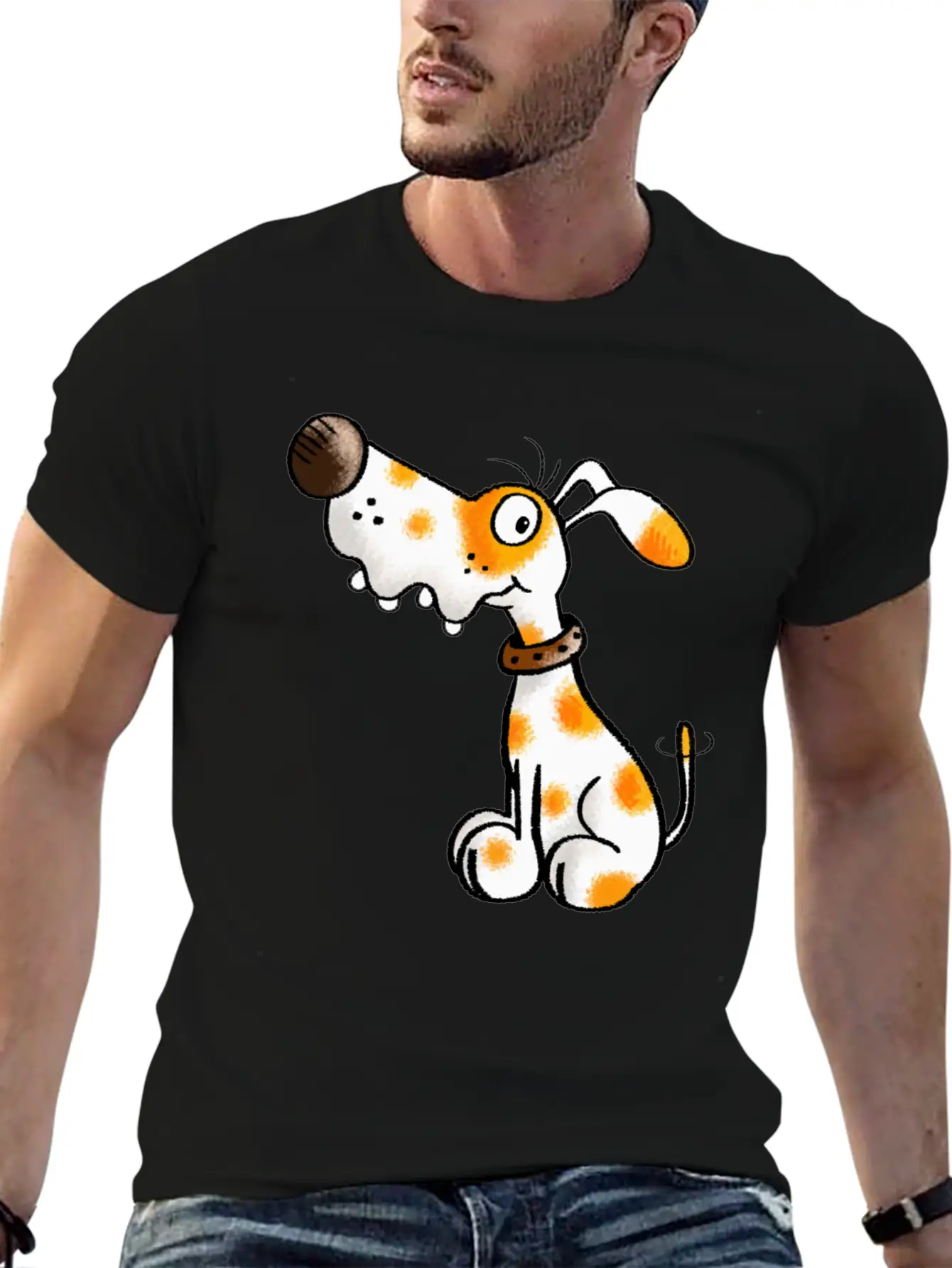 Cute Spotted Dog - Dogs - Cartoon - Funny - Gift Classic Cotton Tee – Unisex Comfort For Any Season