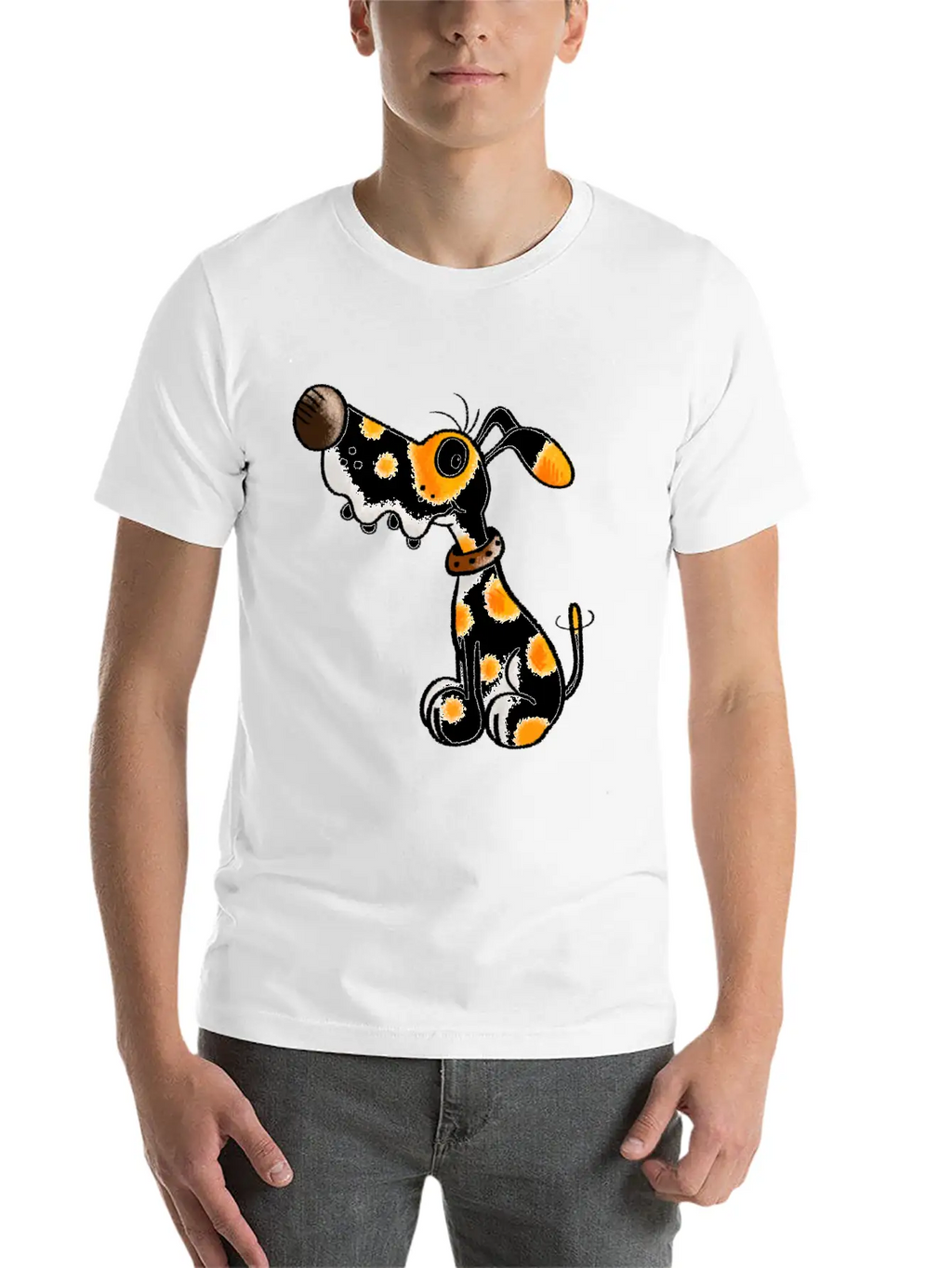 Cute Spotted Dog - Dogs - Cartoon - Funny - Gift Classic Cotton Tee – Unisex Comfort For Any Season