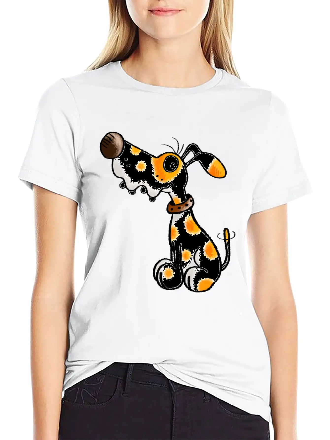 Cute Spotted Dog - Dogs - Cartoon - Funny - Gift Classic Cotton Tee – Unisex Comfort For Any Season