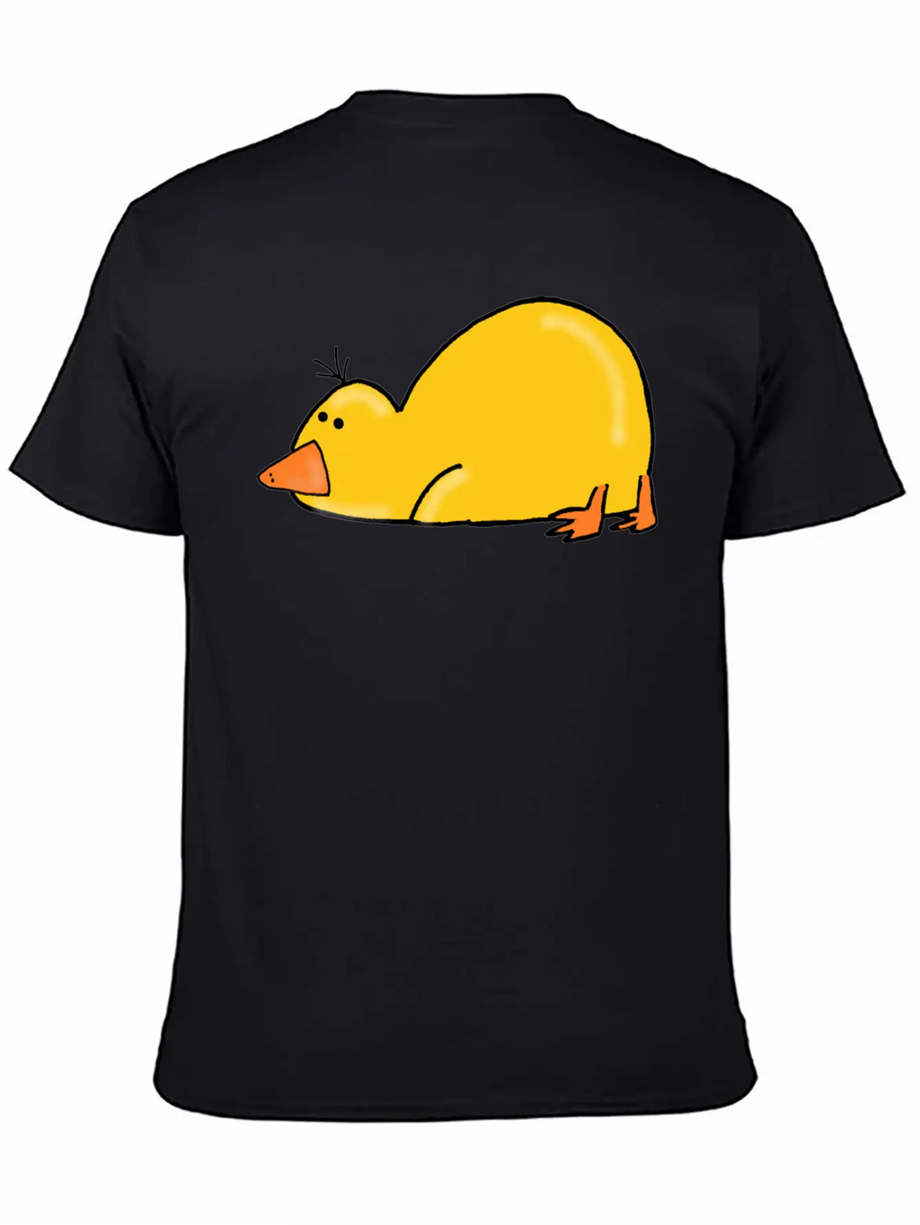 Cute Tired Duck Unisex Casual T-Shirt – Clean Design For Daily Comfort