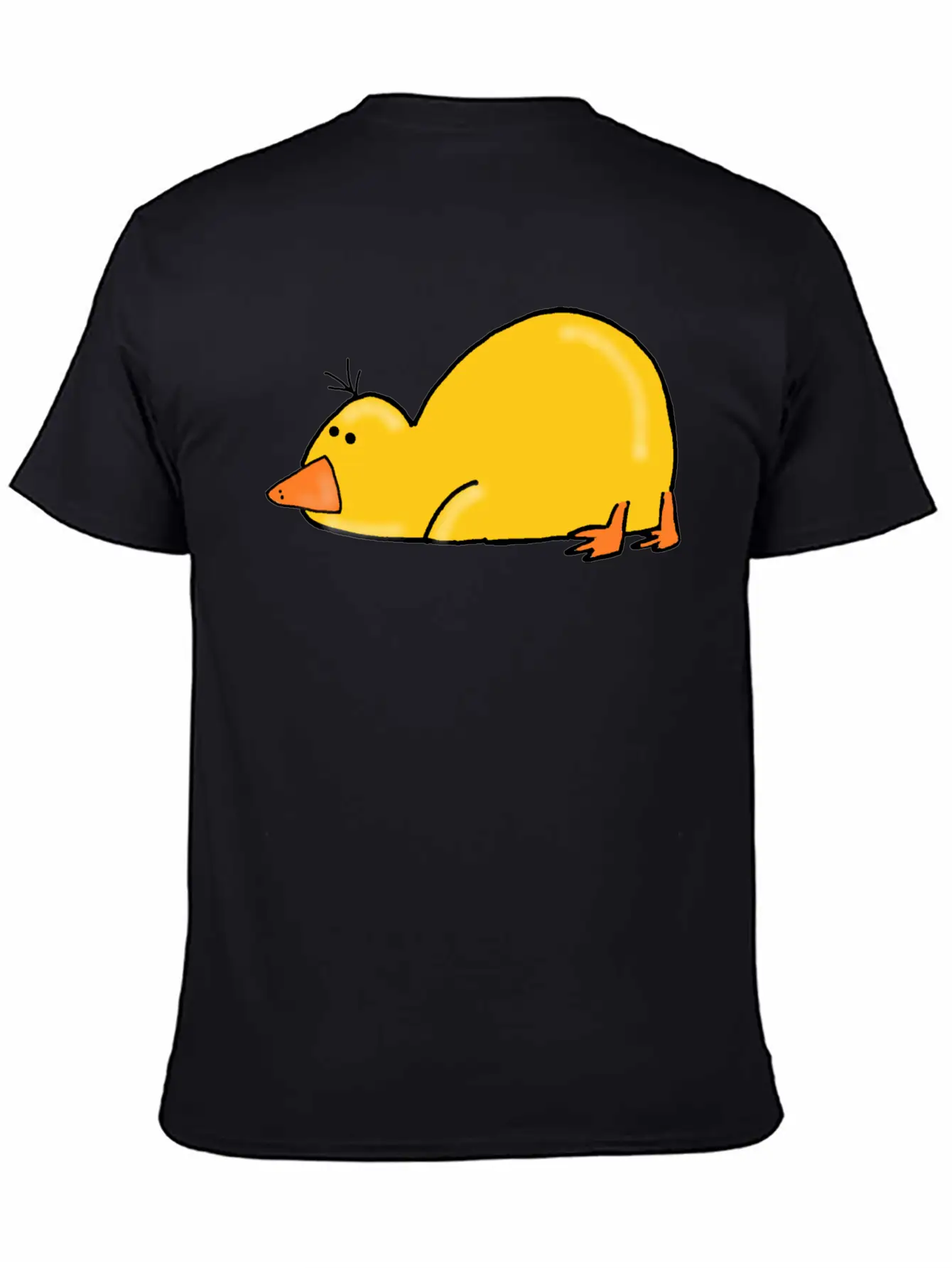 Cute Tired Duck Unisex Casual T-Shirt – Clean Design For Daily Comfort