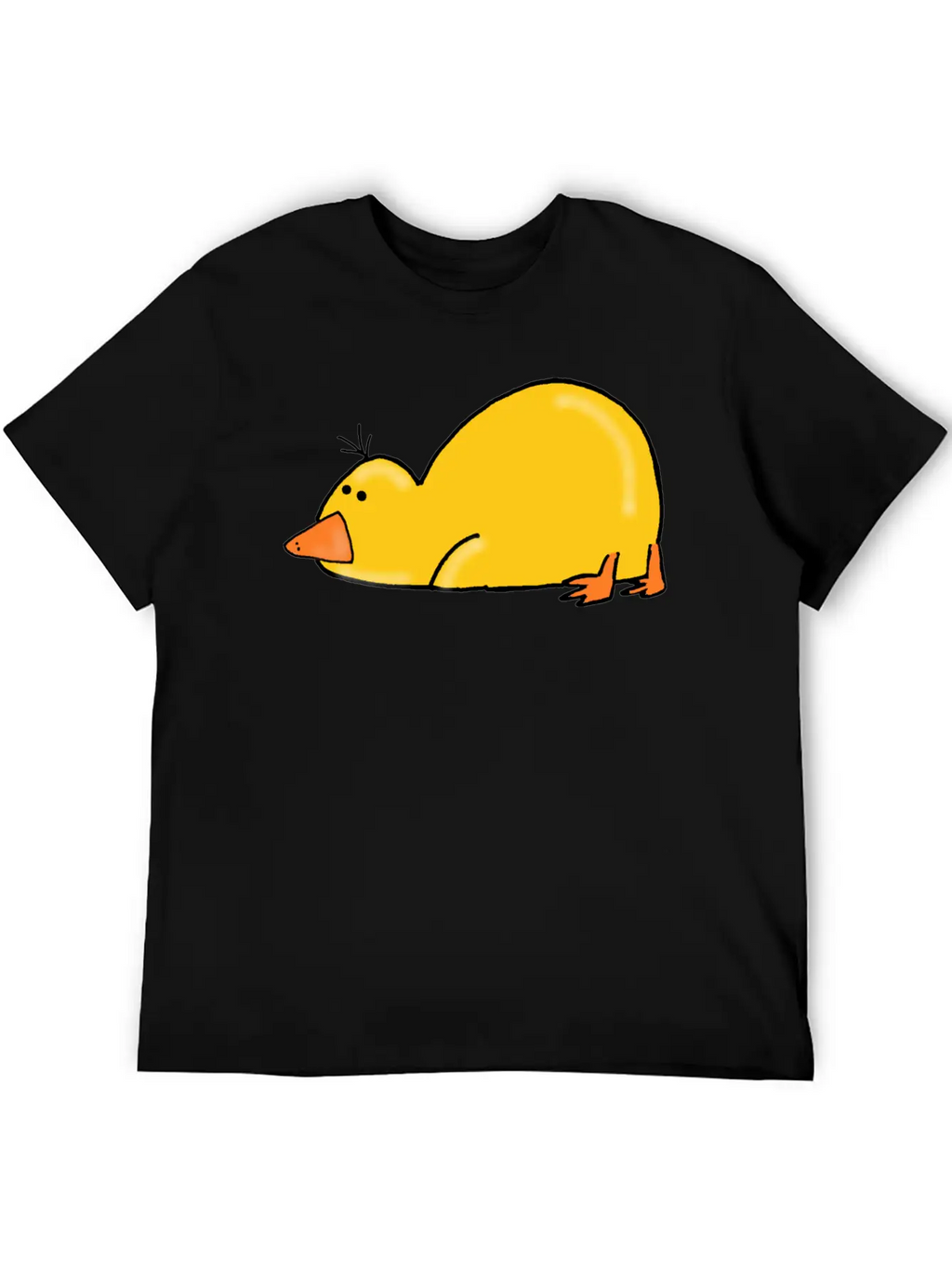 Cute Tired Duck Unisex Casual T-Shirt – Clean Design For Daily Comfort