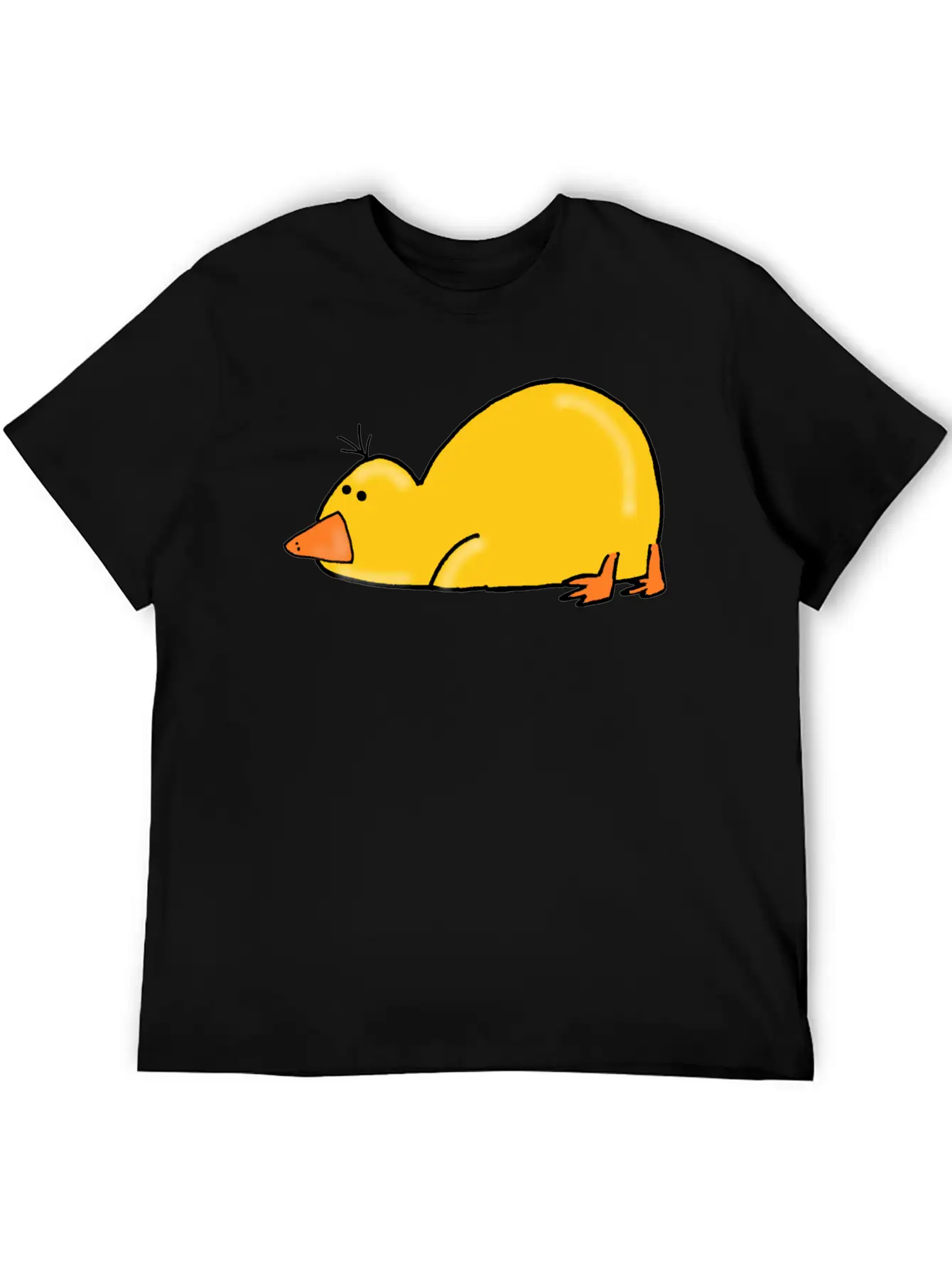 Cute Tired Duck Unisex Casual T-Shirt – Clean Design For Daily Comfort