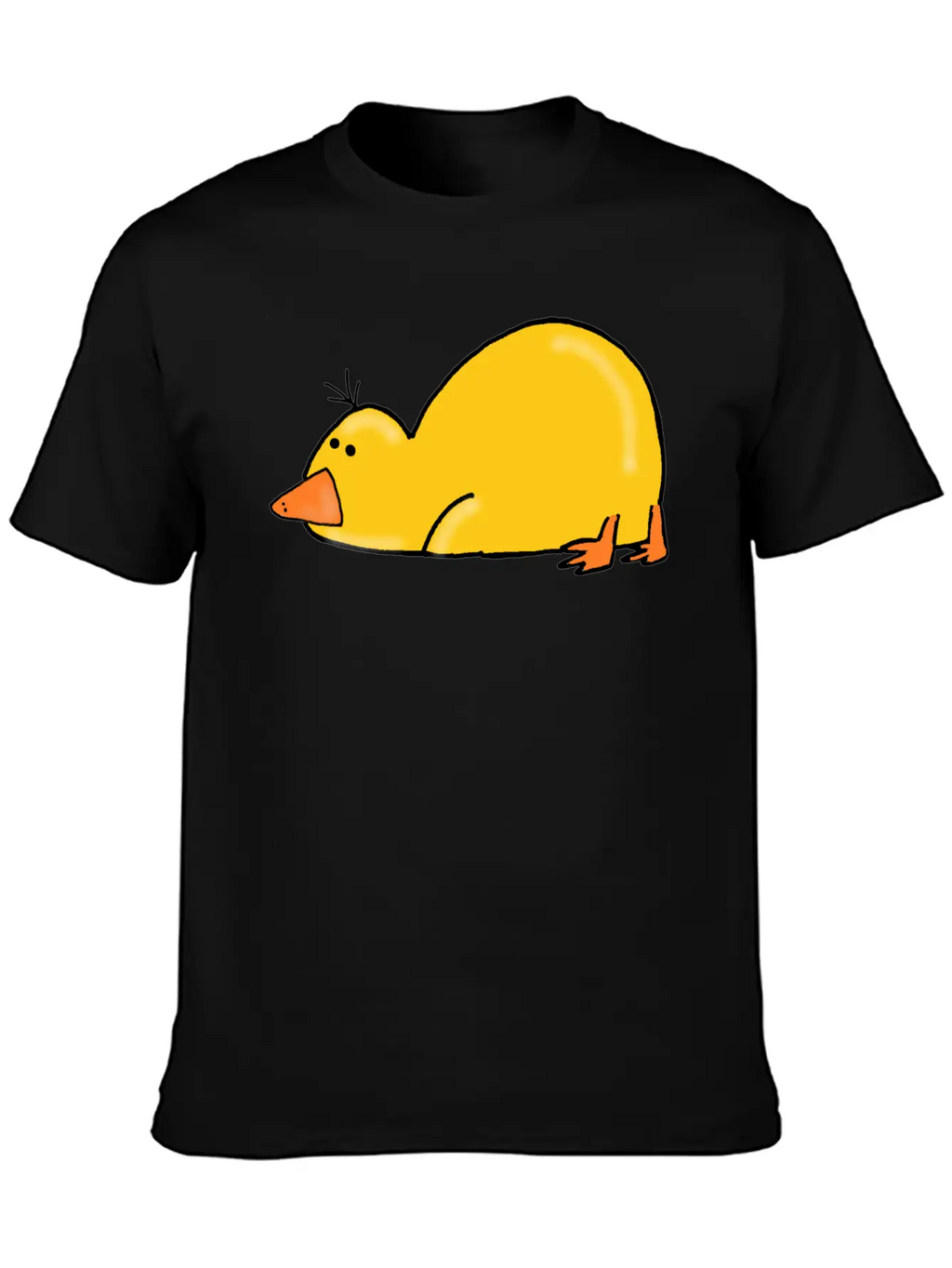 Cute Tired Duck Unisex Casual T-Shirt – Clean Design For Daily Comfort