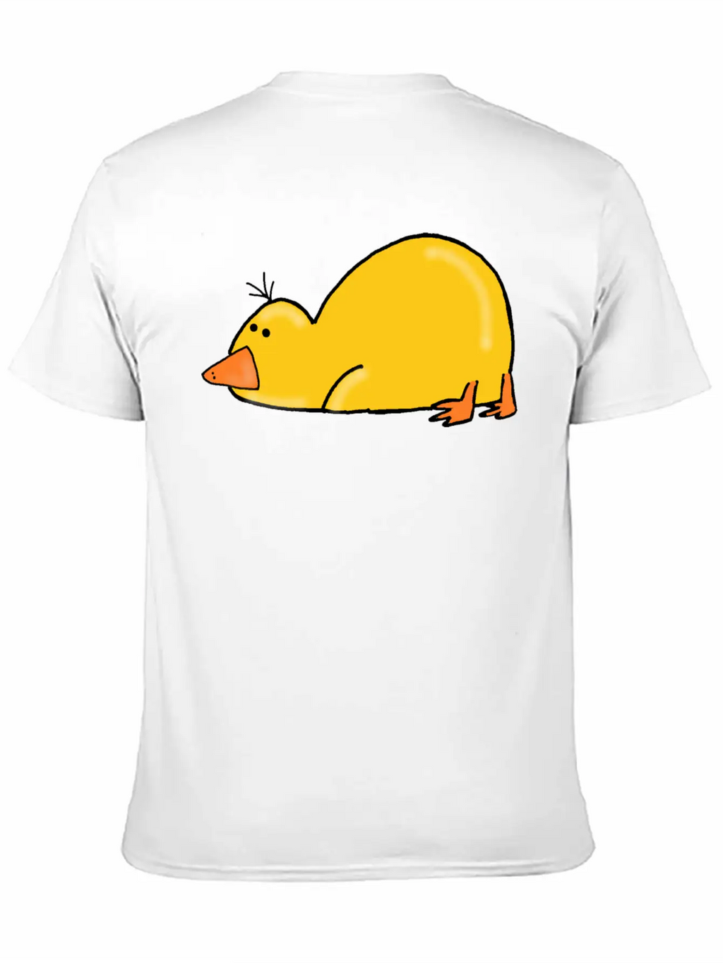 Cute Tired Duck Unisex Casual T-Shirt – Clean Design For Daily Comfort