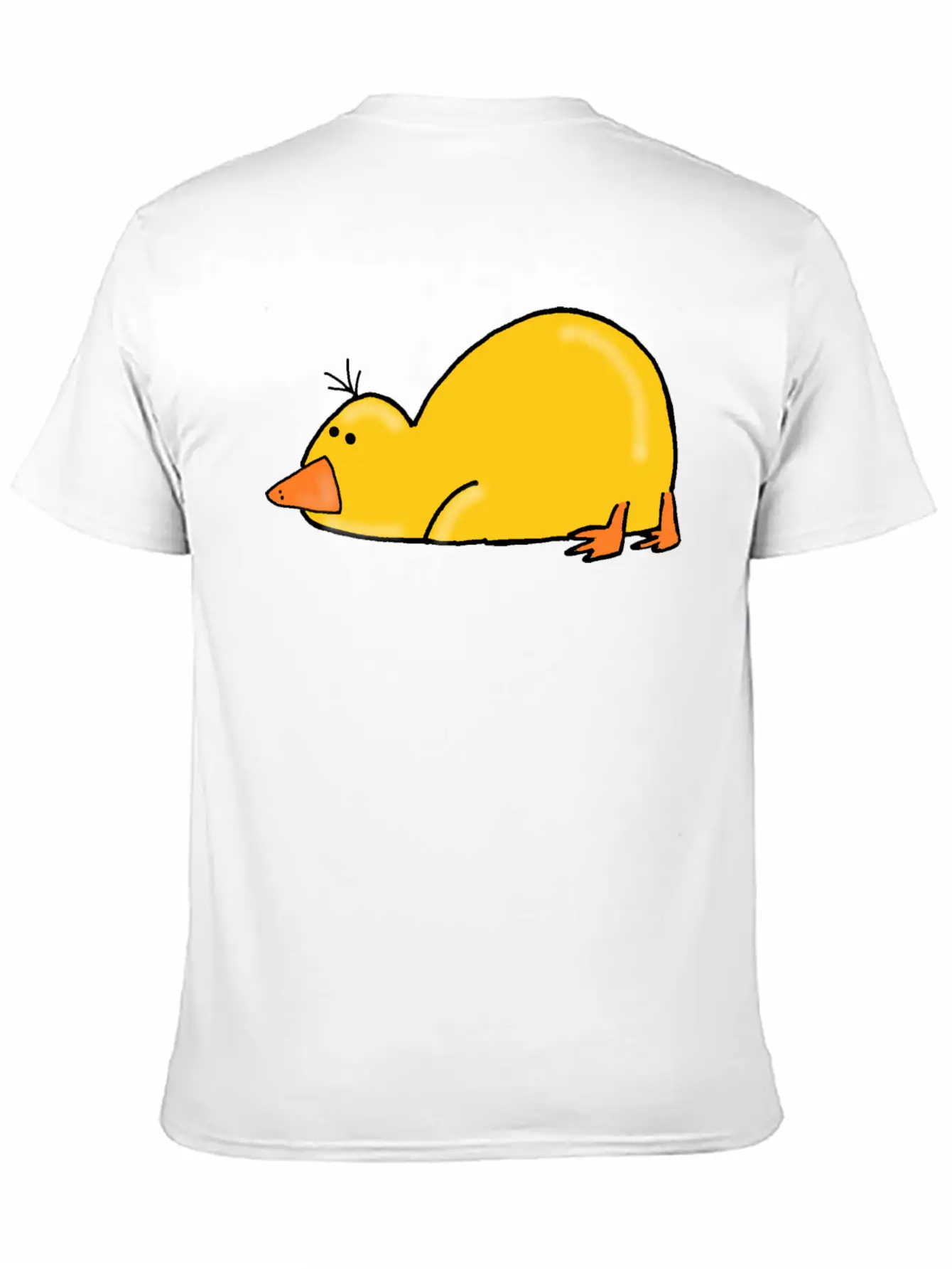 Cute Tired Duck Unisex Casual T-Shirt – Clean Design For Daily Comfort